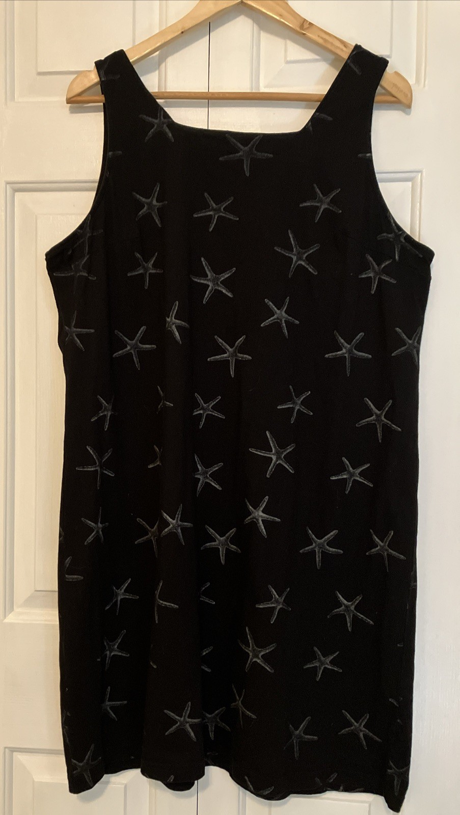 Fresh Produce Starfish Sleeveless Tank Dress Women XL Black Sun Dress
