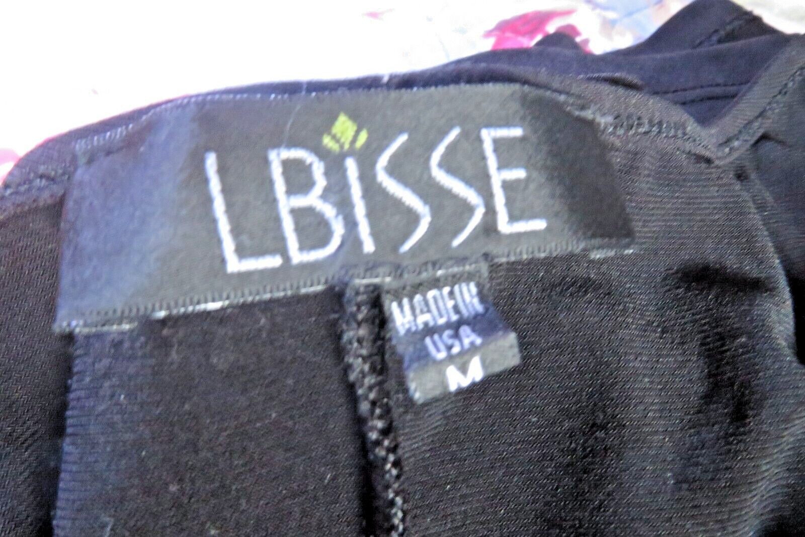 LBISSE® Black Tunic With Retro Print Leggings Multi-Color Pinks Grays Size Large