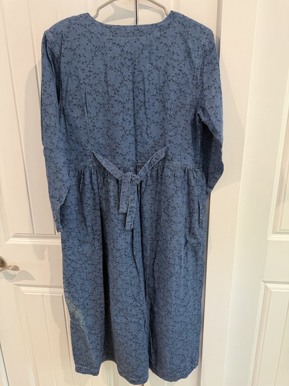Capacity Women’s Floral Patterned Denim Dress – Size S