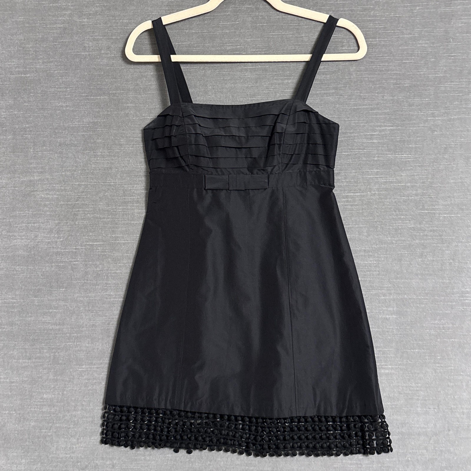 Lilly Pulitzer Dress 0 Black Silk Alana Lace Satin Sleeveless Mini Cocktail
