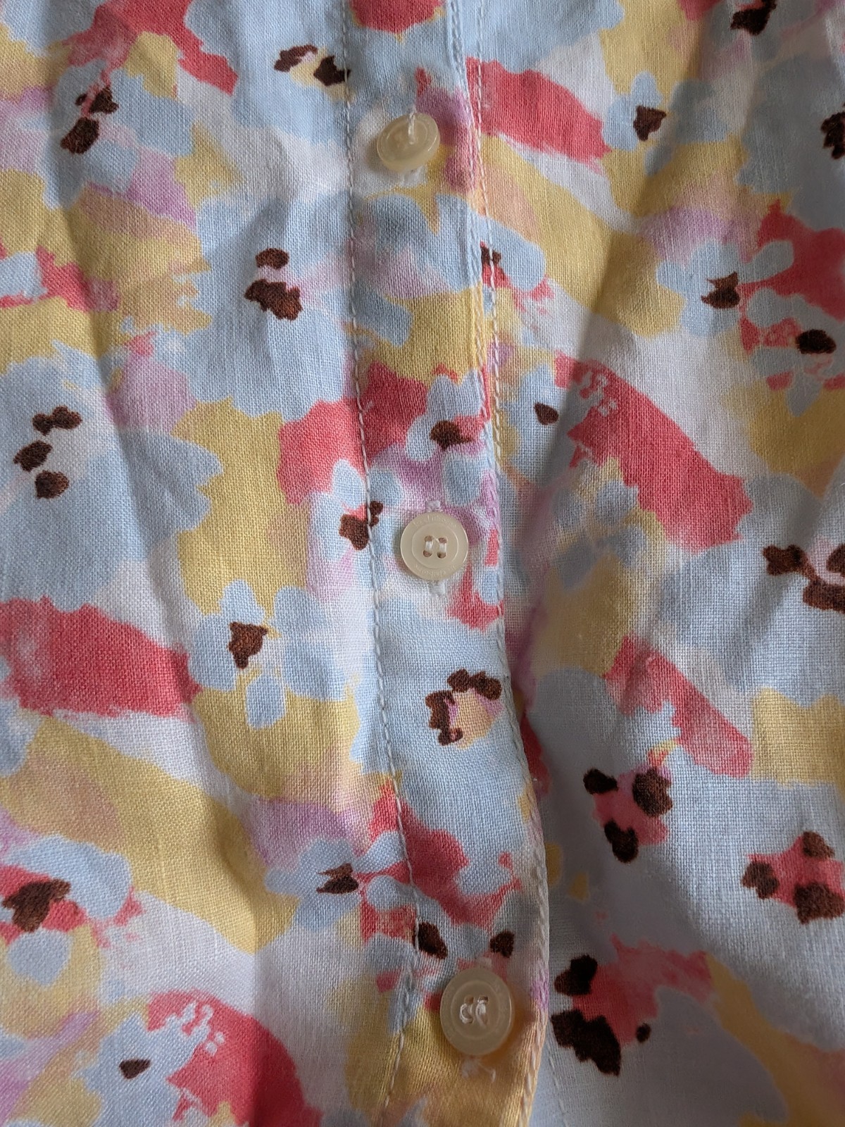 🌼B2G1🌼 Liz Claiborne Pastel Sleeveless Button-Front Mini Dress in Size 4P