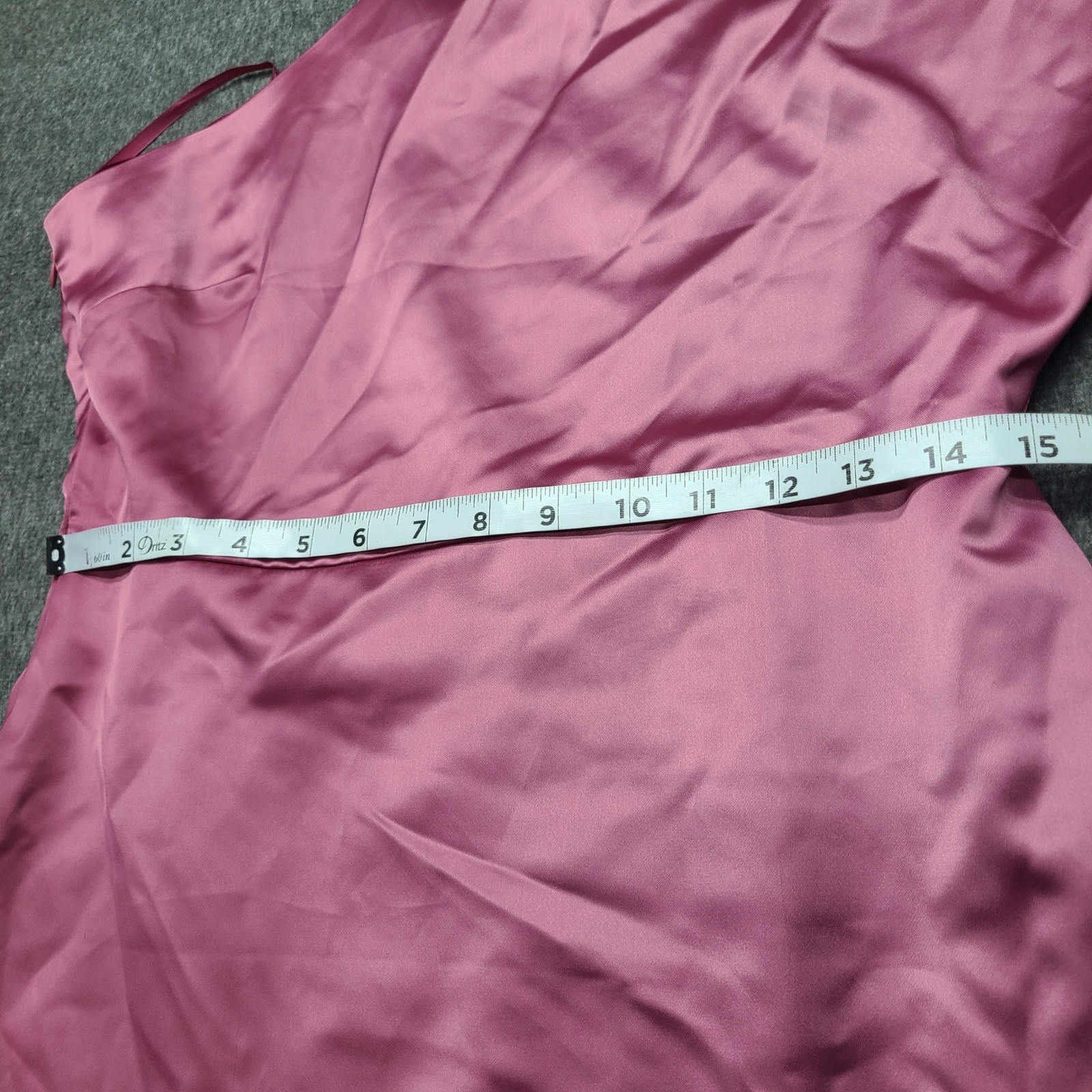 She + Sky Ally One Shoulder Midi Dress Women Large Mauve NEW Asymmetrical Satin