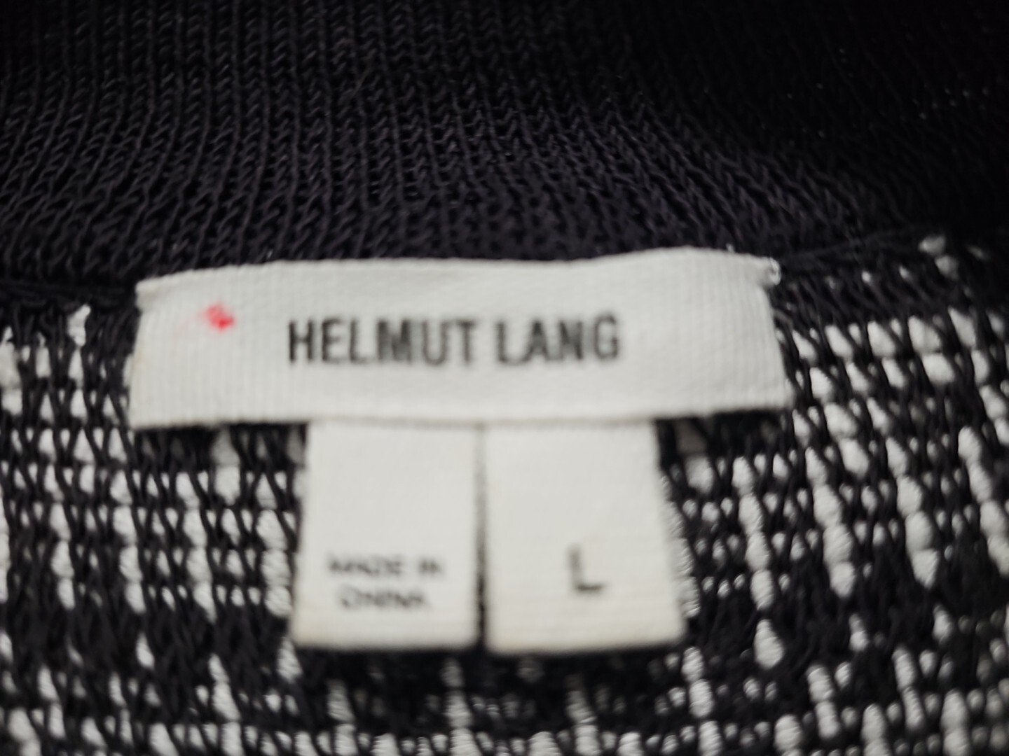 HELMUT LANG•Sleeveless Variant Grid Print Bodycon Mini Dress Womens SZ Large