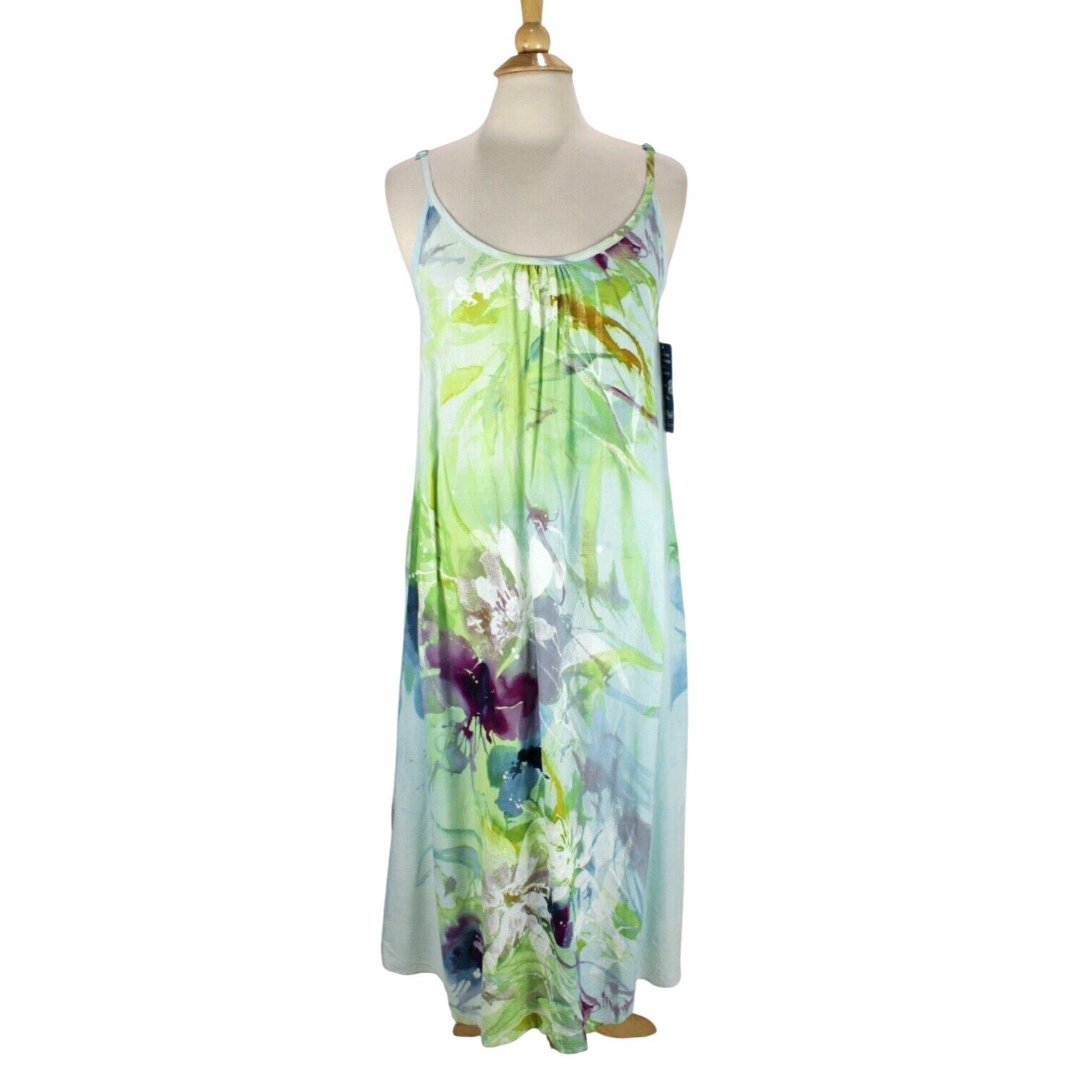 NWT Jams World Ariana Dress Size S Midi Maxi in Magical Floral Hawaiian Flawed