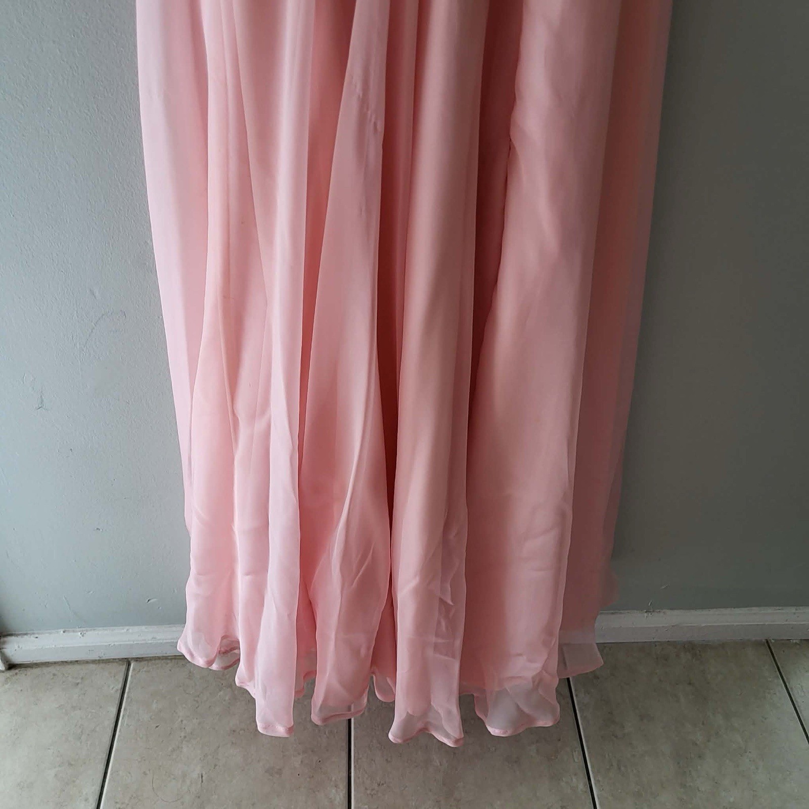 Party Time Formal Prom dress Plush Pink Beaded Bodice Size 0