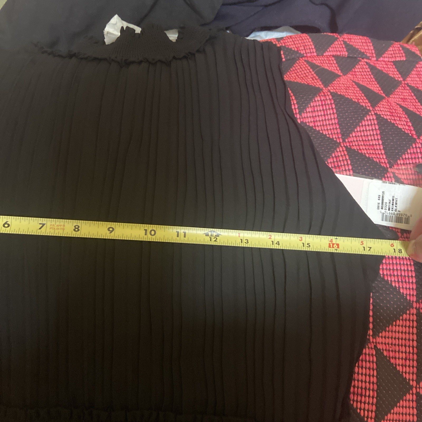 Nanette Lepore Black and white size 12 High Neck Pleated Dress NWT Org $ 148