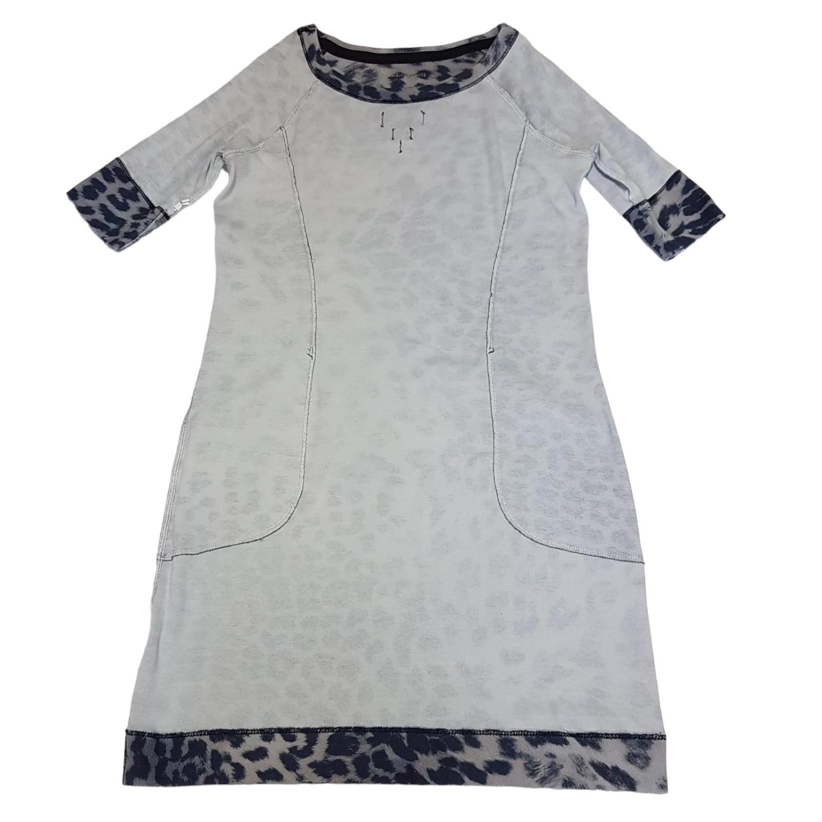 MARC CAIN Sports Leopard Animal Print Elegant Casual Cotton Stretch Dress Sz 6