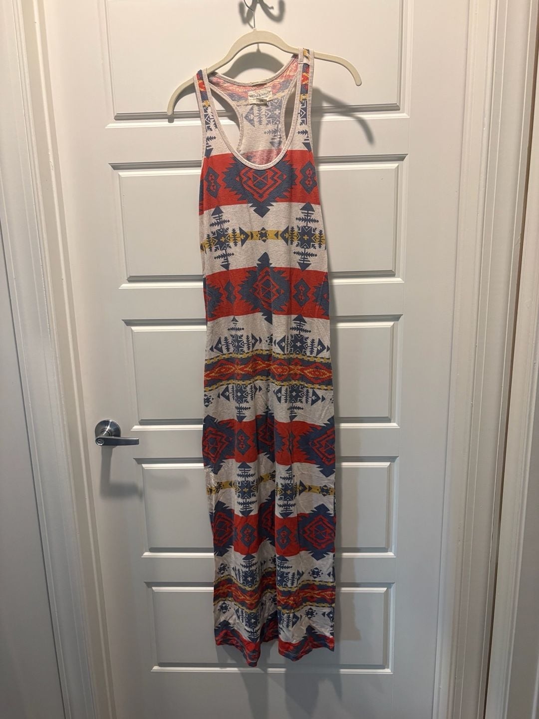 Denim & Supply Ralph Lauren Southwest Aztec Print Racerback Tank Maxi Dress