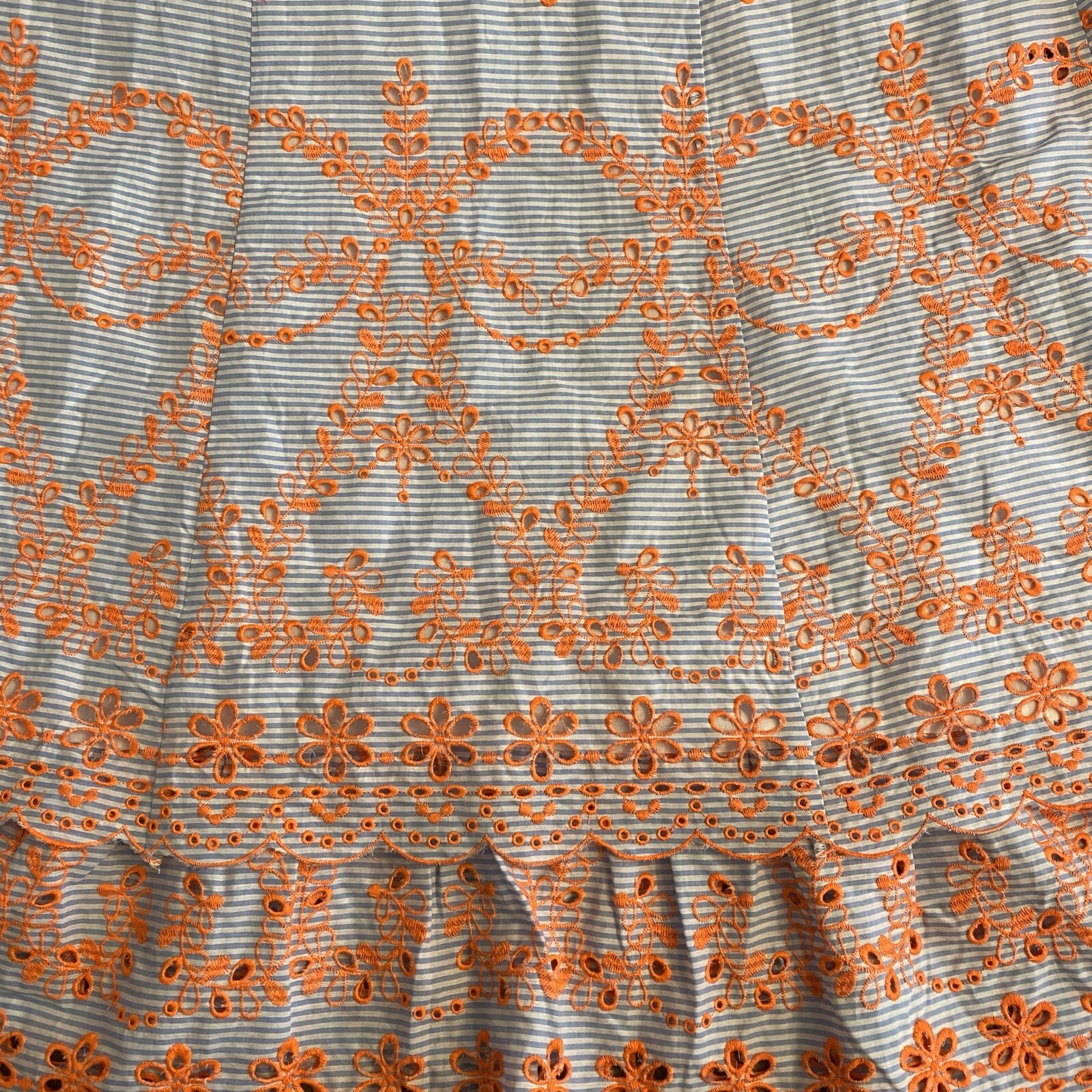 NWT Revolve Tularosa Jaslyn Embroidered Dress Blue and Orange Sz XS