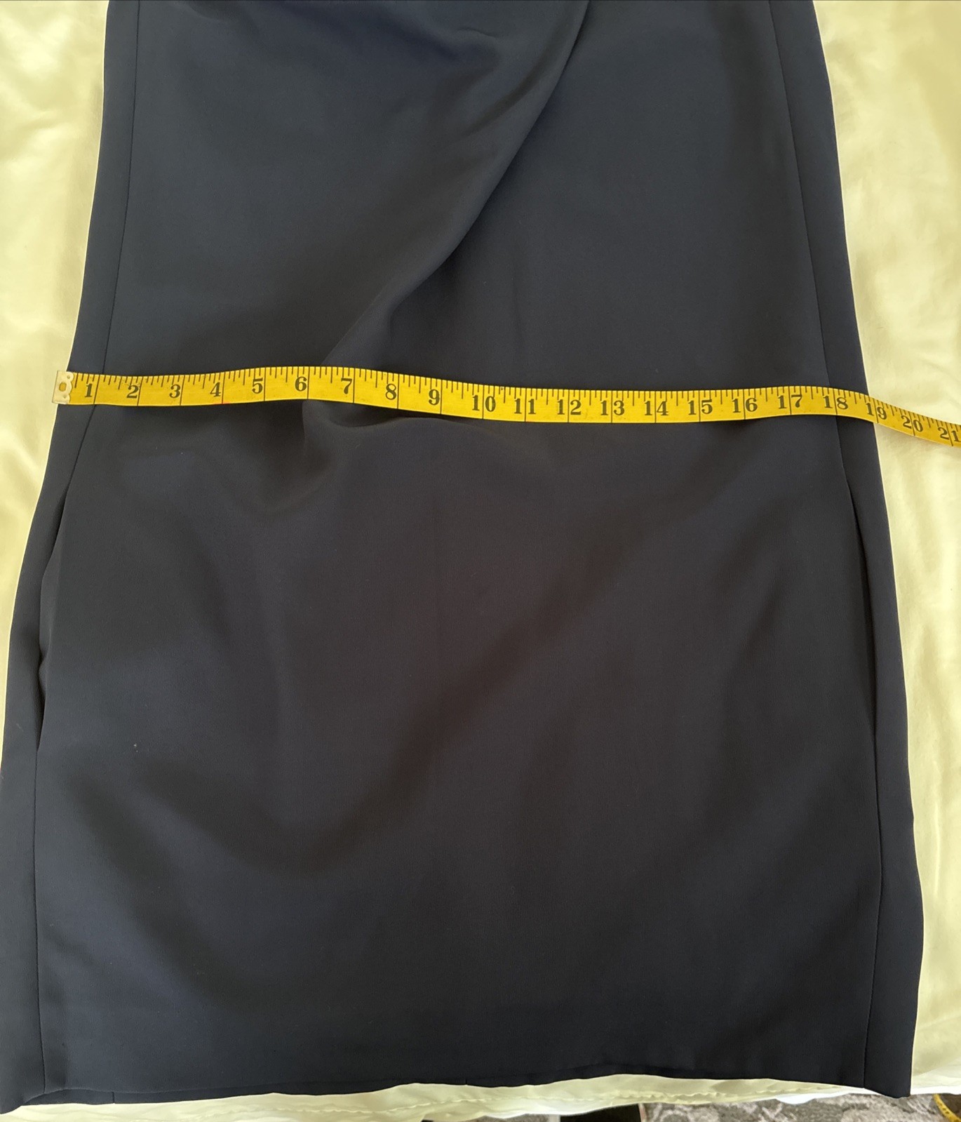 CELINE Phoebe Philo Navy Cowl Neck Sleeveless Dress Knee Length Sz 34 XS France
