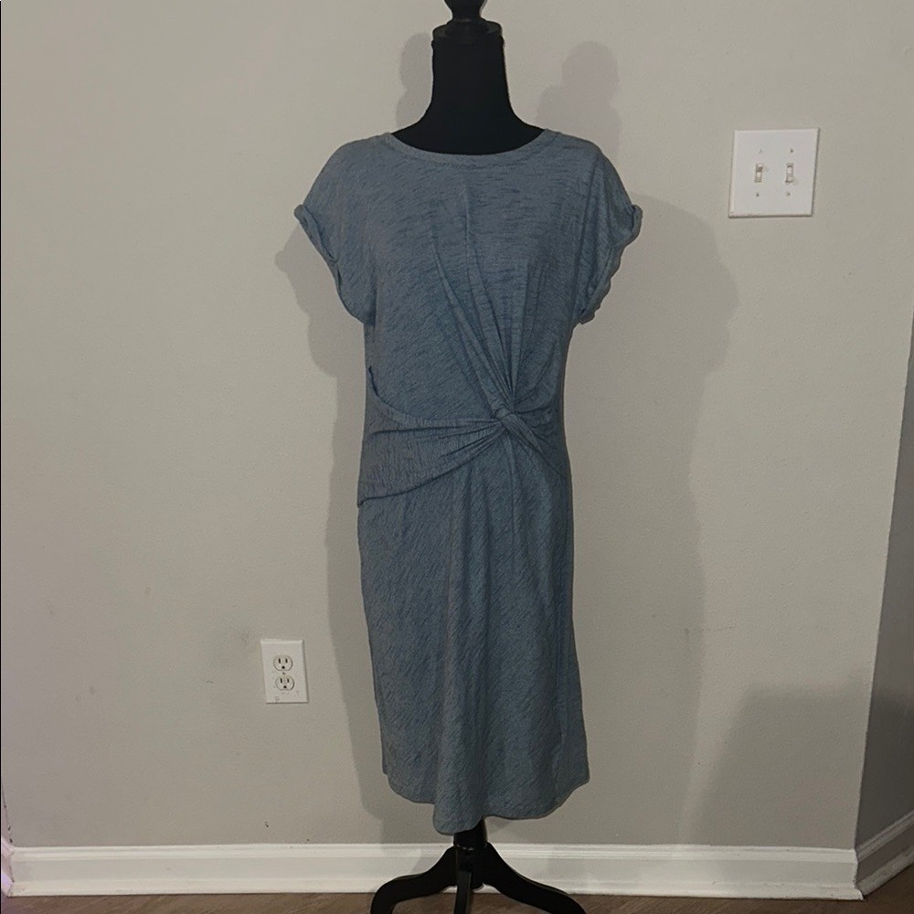 Jones New York Blue Ruched Sheath Dress