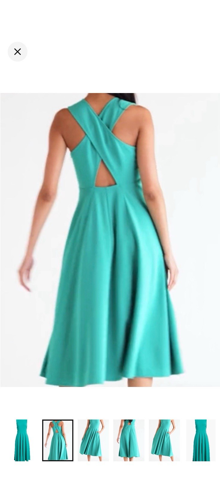 Chelsea 28 Green Solid Round Neck Pleated Pocket Knit Long Maxi gown XXS