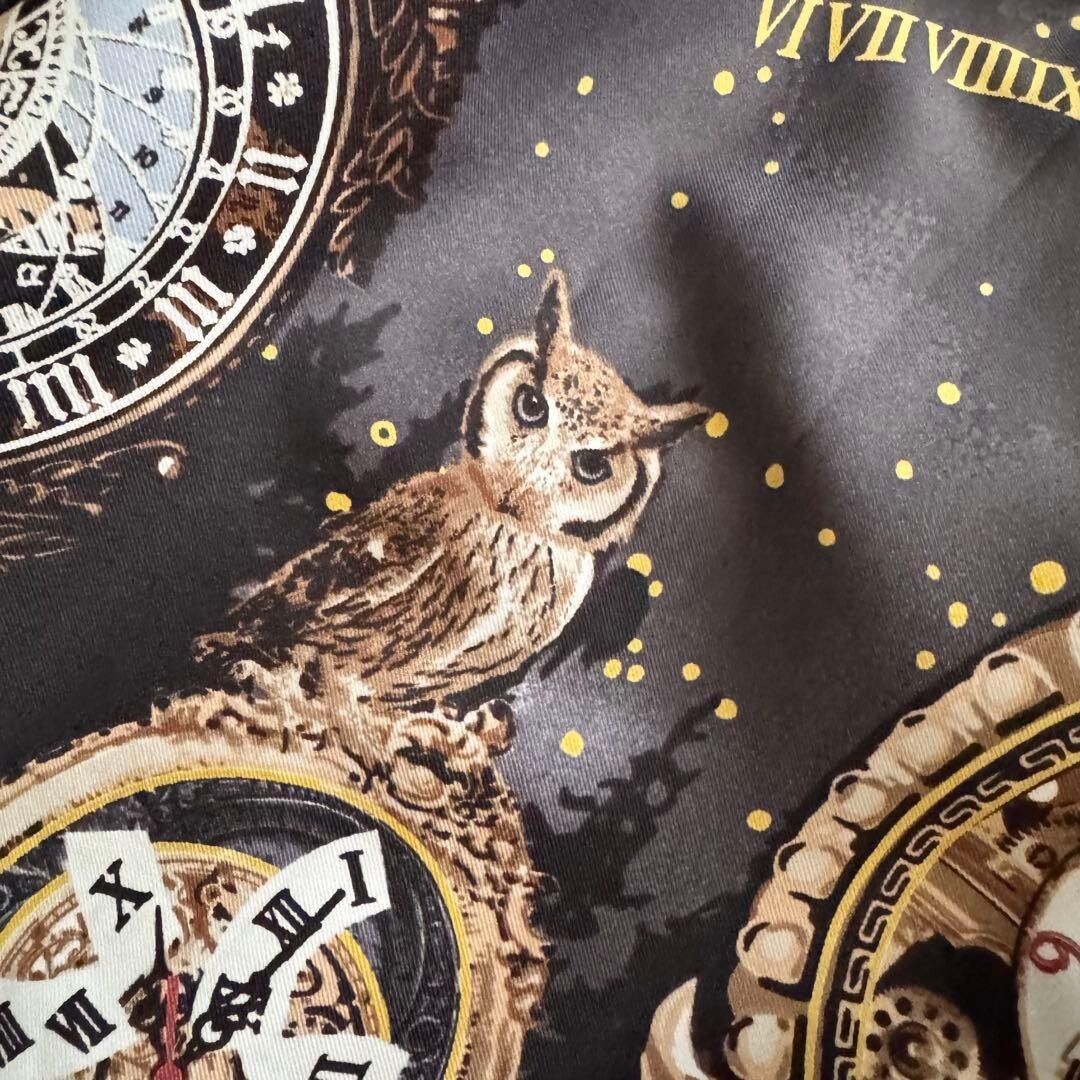 Metamorphose Clock Forest Night JSK Black Lolita Dress Owl Ribbon Ruffles 2