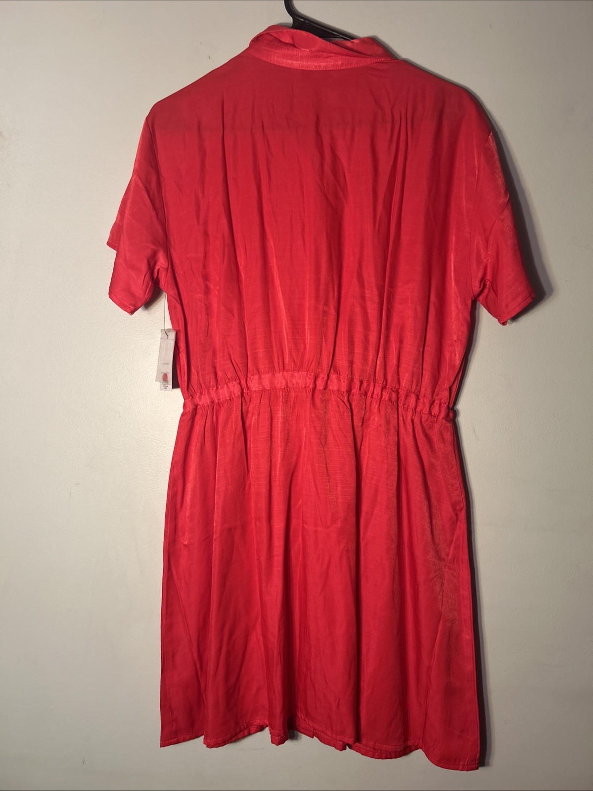 Nine West Strawberry Pop Button Up Dress Size M NEW with Tags