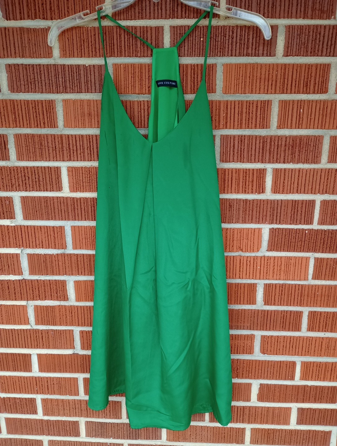 Love Culture Dress Spaghetti Strap Racerback Short Flowy Dress Size M