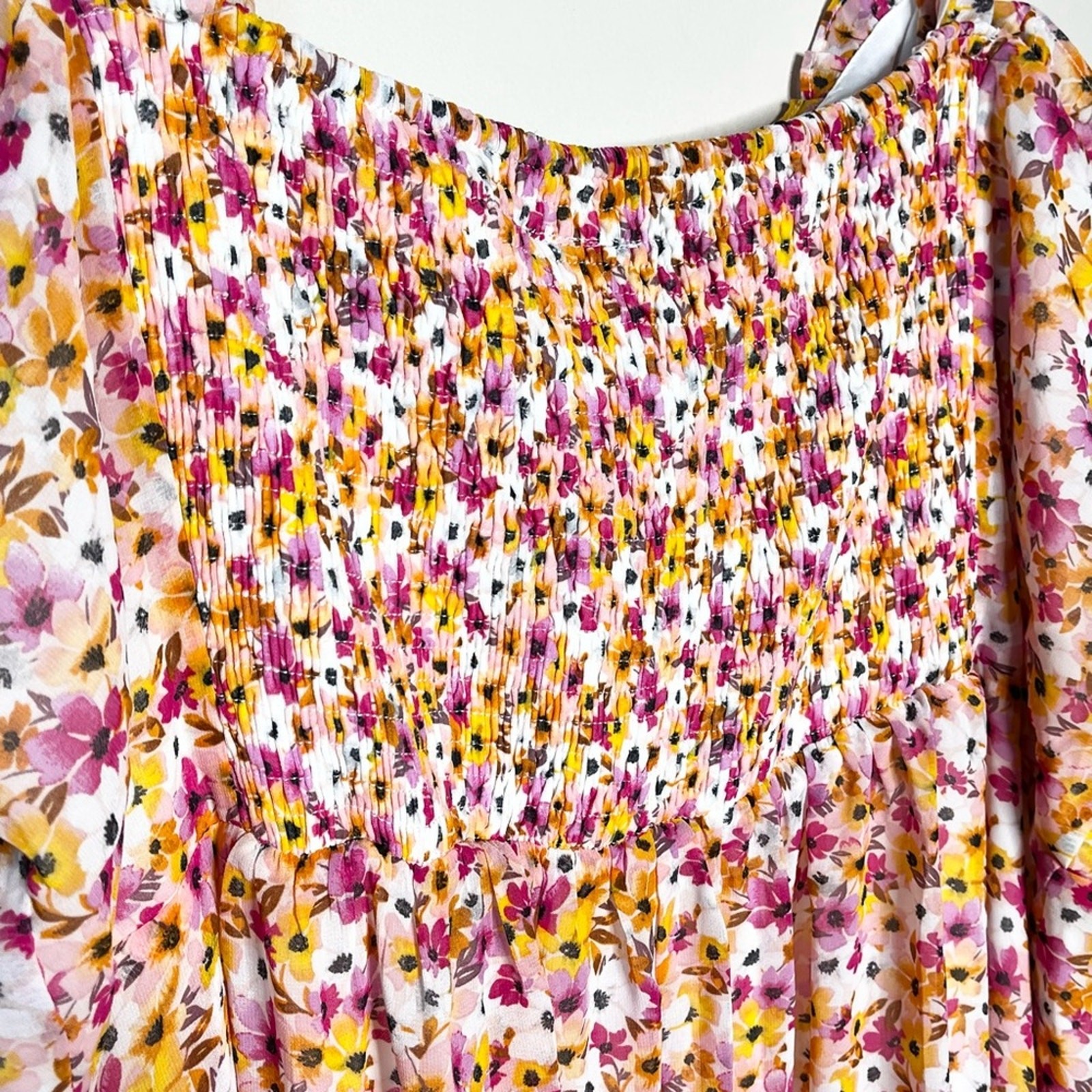 NWT CITY CHIC Trendy Plus Size Delicate Floral Midi Dress Size 24 summer
