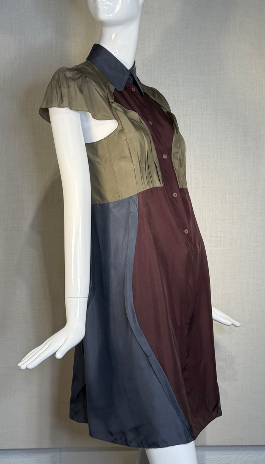 Carven 2013 Featherweight SILK Habotai Dress SIZE FR38 US6, Spring Summer Runway