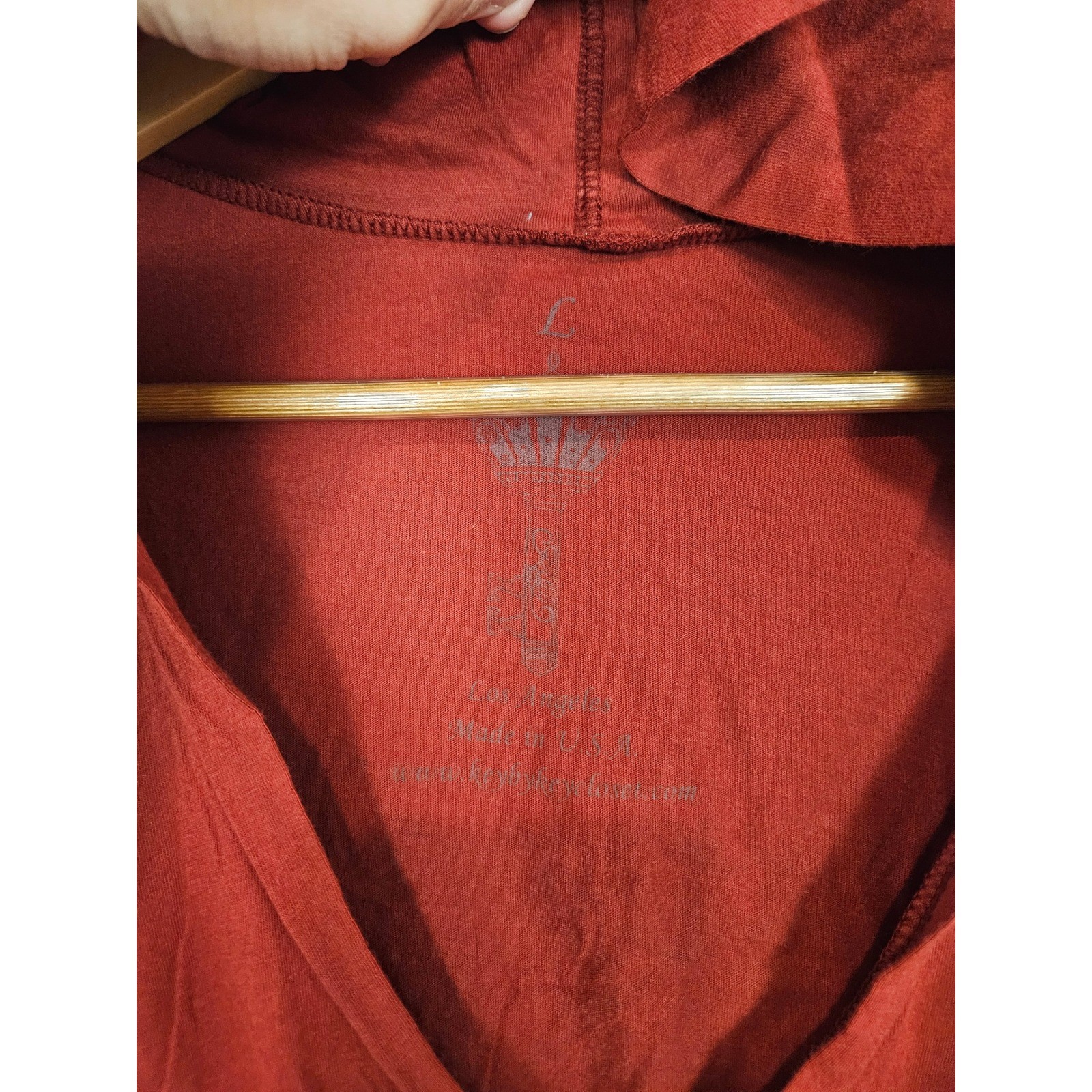 Key Closet Red Graphic Hooded Mini Dress Long Sleeve Medusa Motorcycle L