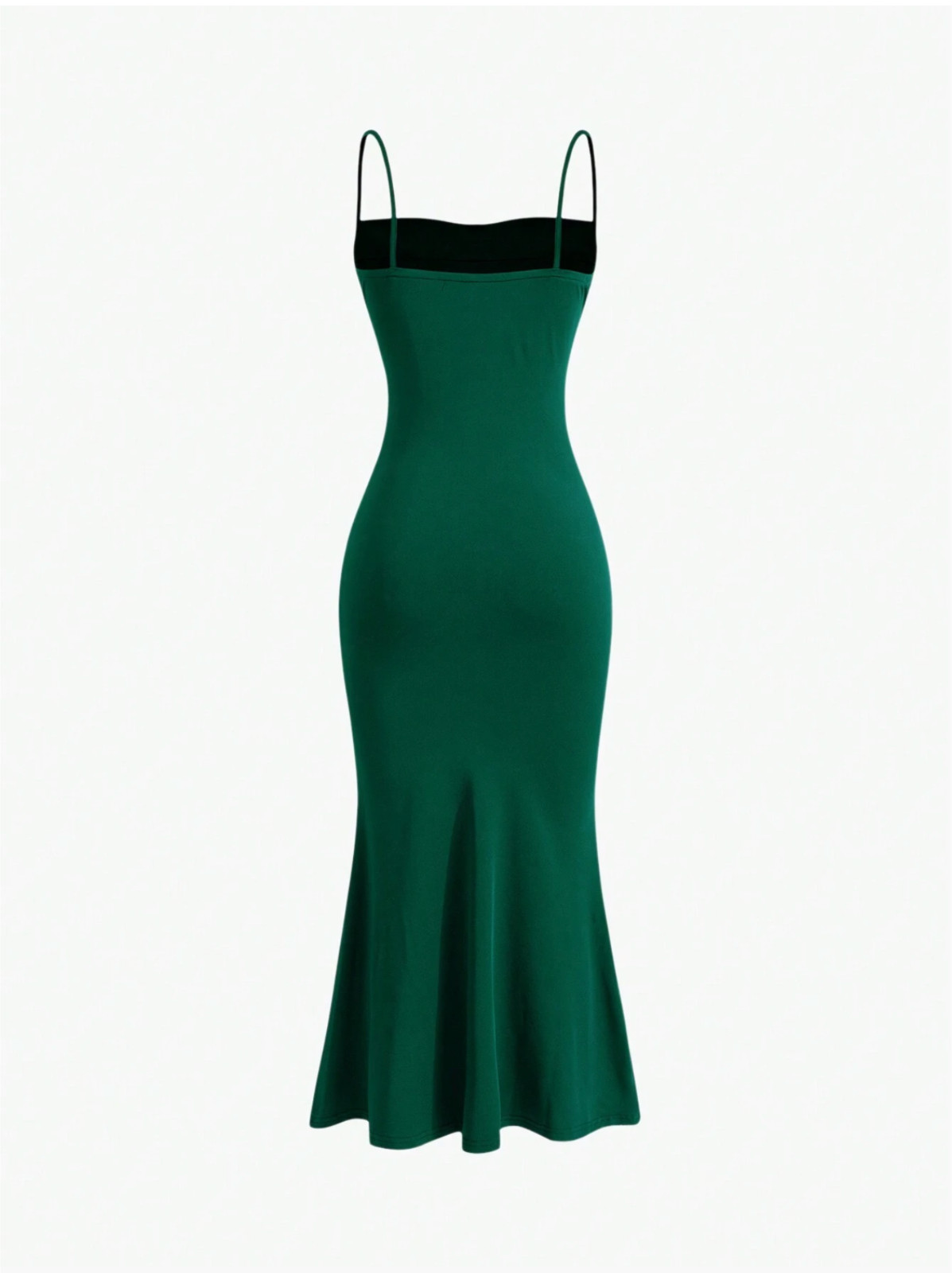 Green MOD Solid Ruched Mermaid Hem Cami Dress Sz XS S M L