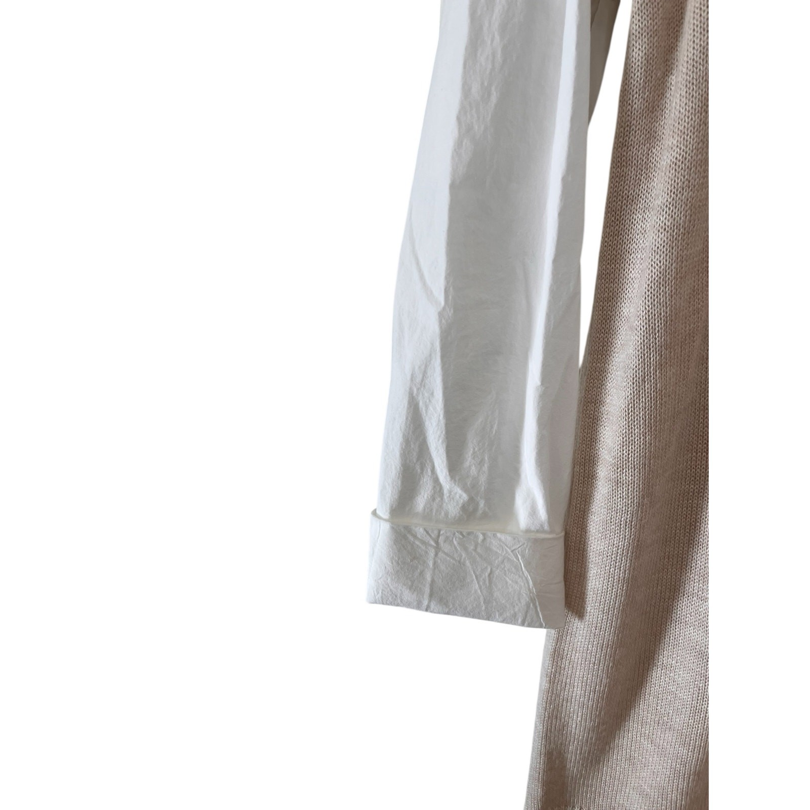 By The River Womens Wool Blend Layered Collared Sweater Tan Dress Size Large