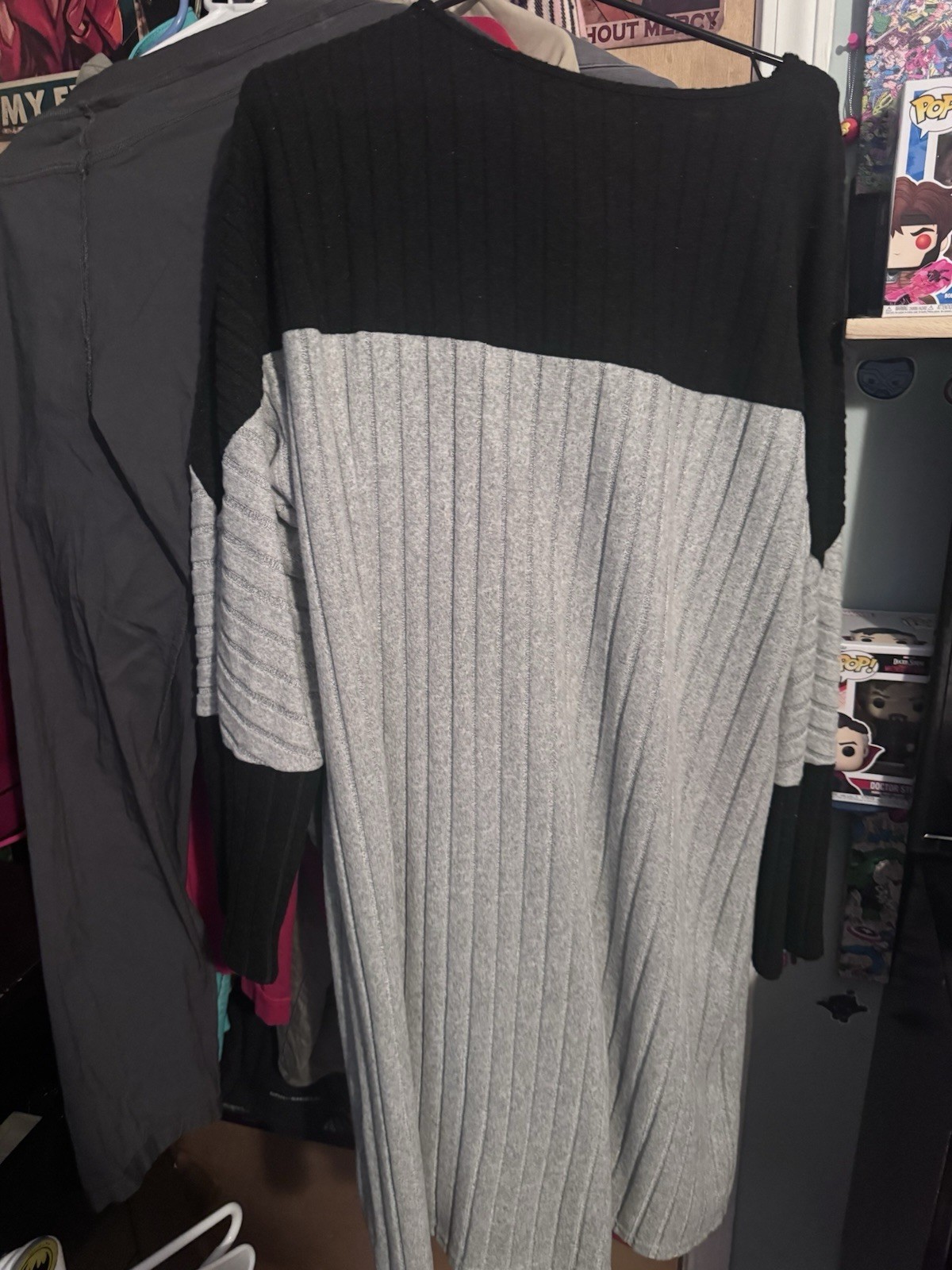 Lot of 3 Women’s Plus 2XL Sweater Dresses Colorblock (Temu sz 3-4x)