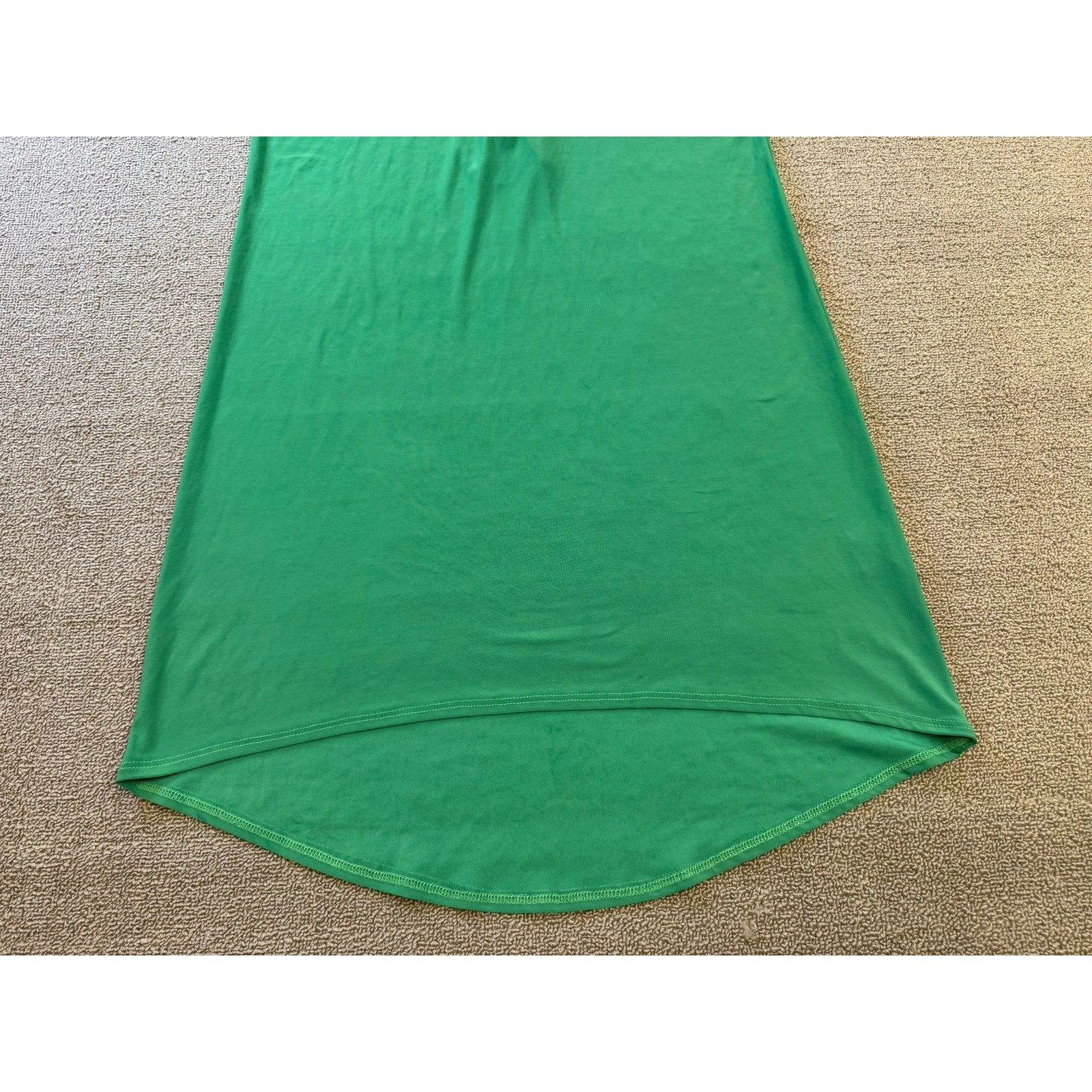 DB Established 1962 Woman 8 Green V-Neck Mini Dress Gold Zipper