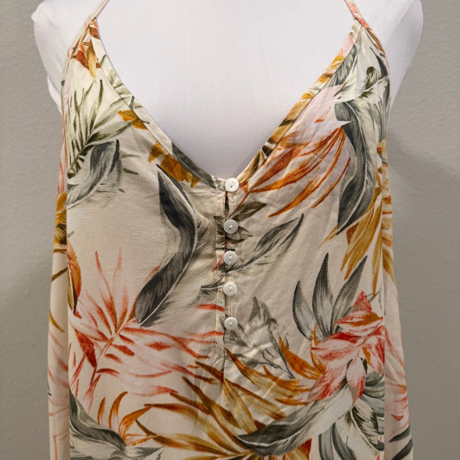 Rip Curl Havana Cover Up Floral Mini Dress XL Tropical Beach NEW Flowy Vacation