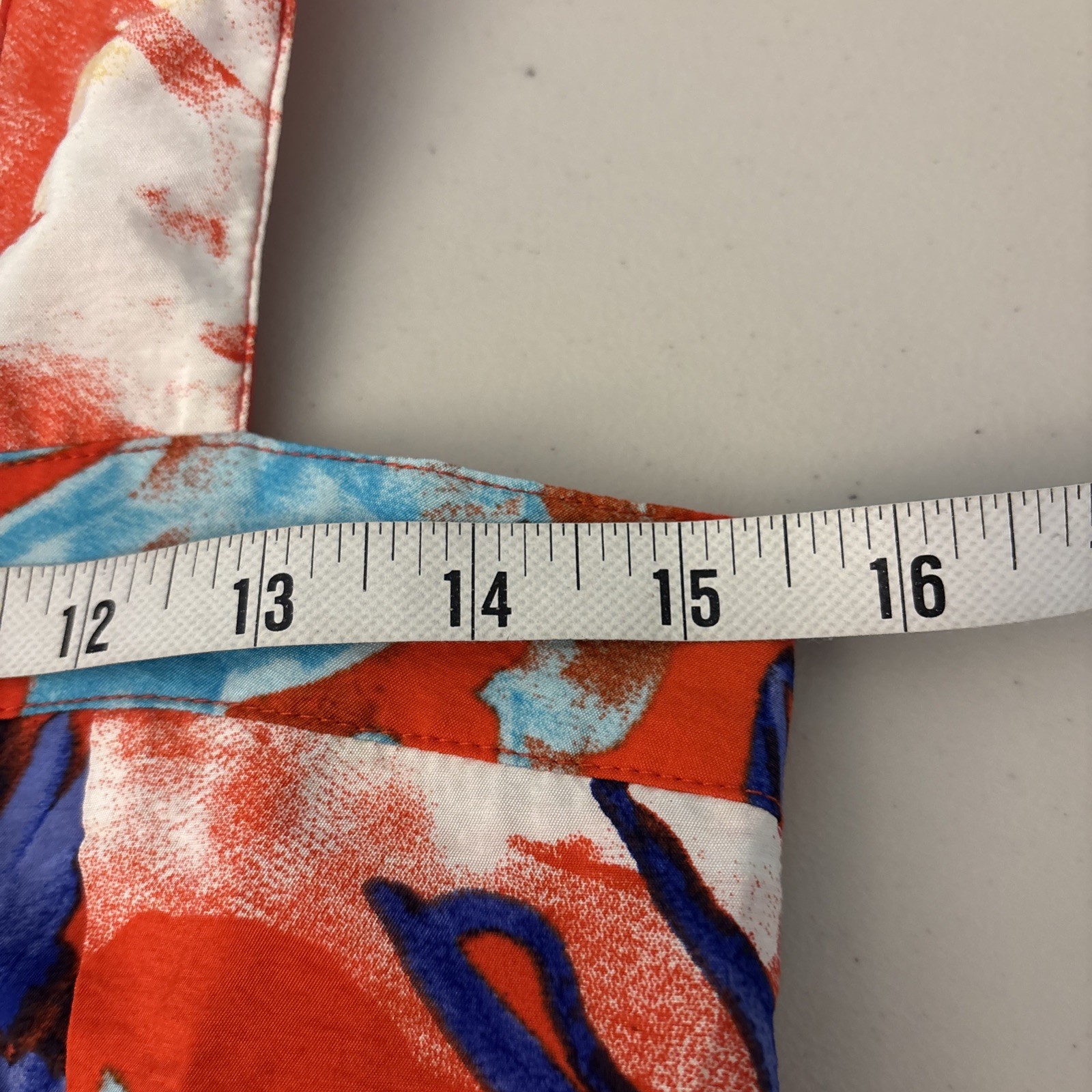 VICI Sleeveless Tiered Mini Dress Red Orange Adj Straps Floral size XS NEW