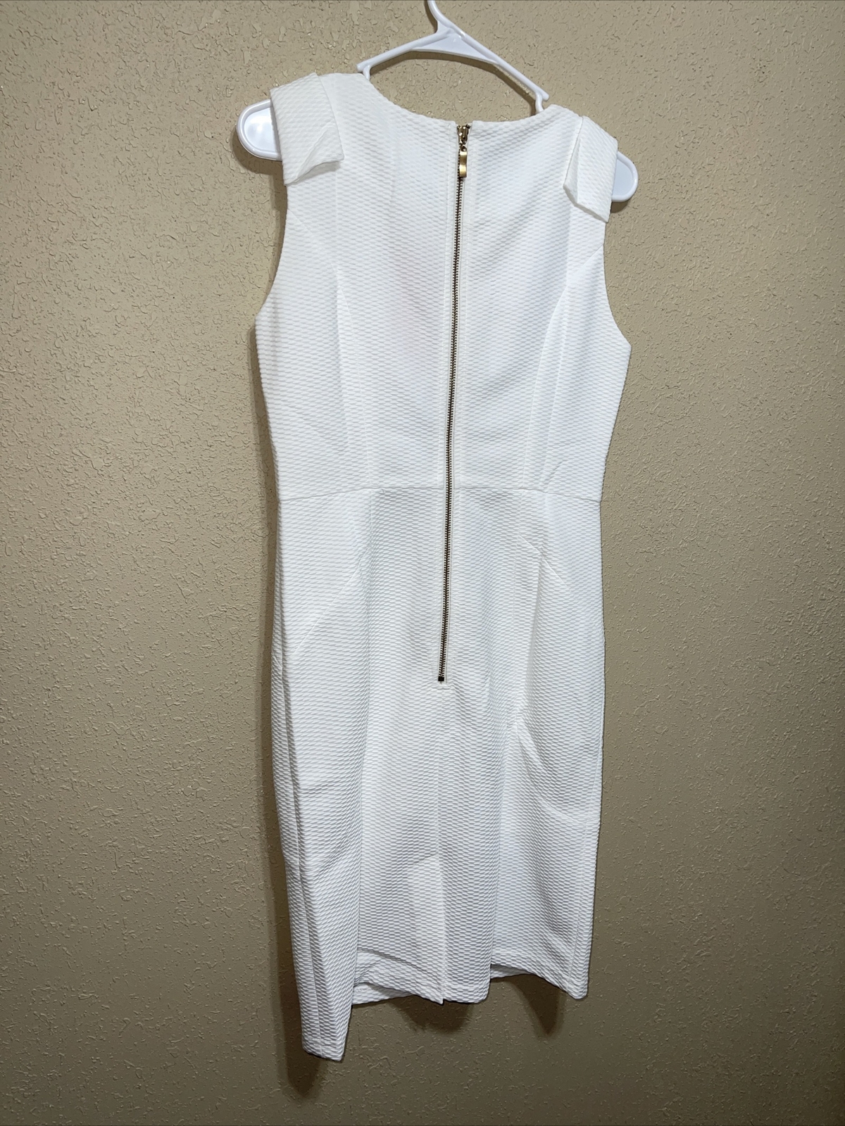 Easley Dress Ladies WHITE BACK ZIP SZ M NEW