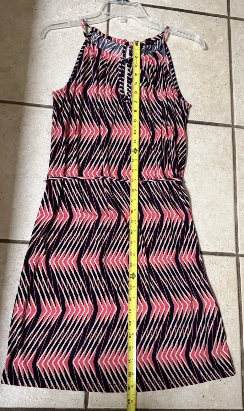 Banana Republic Womens Halter Neck Drawstring Waist Keyhole Dress Size Small S