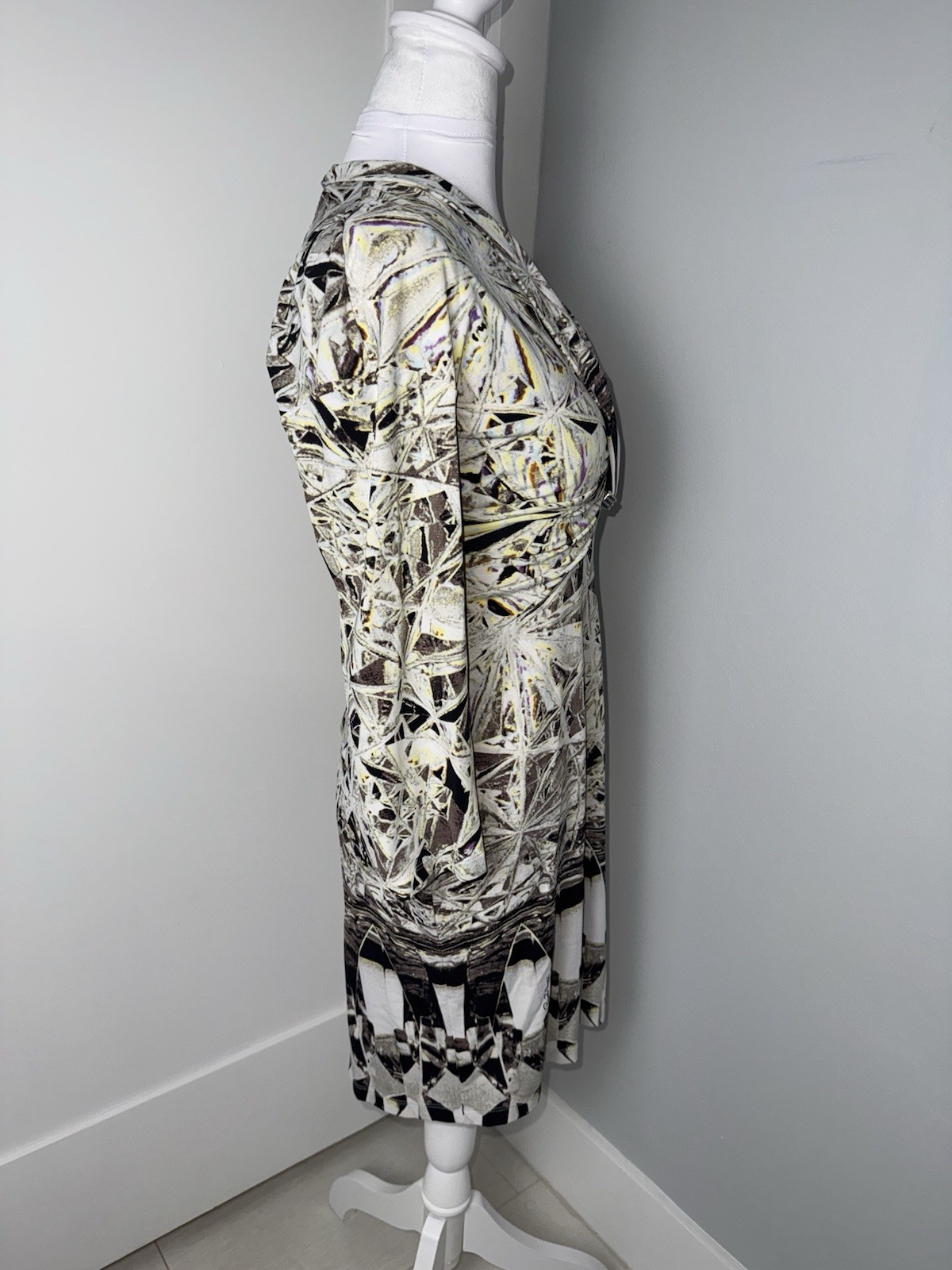 Roberto Cavalli Geometric Python Print Mini Dress/Size 4-6