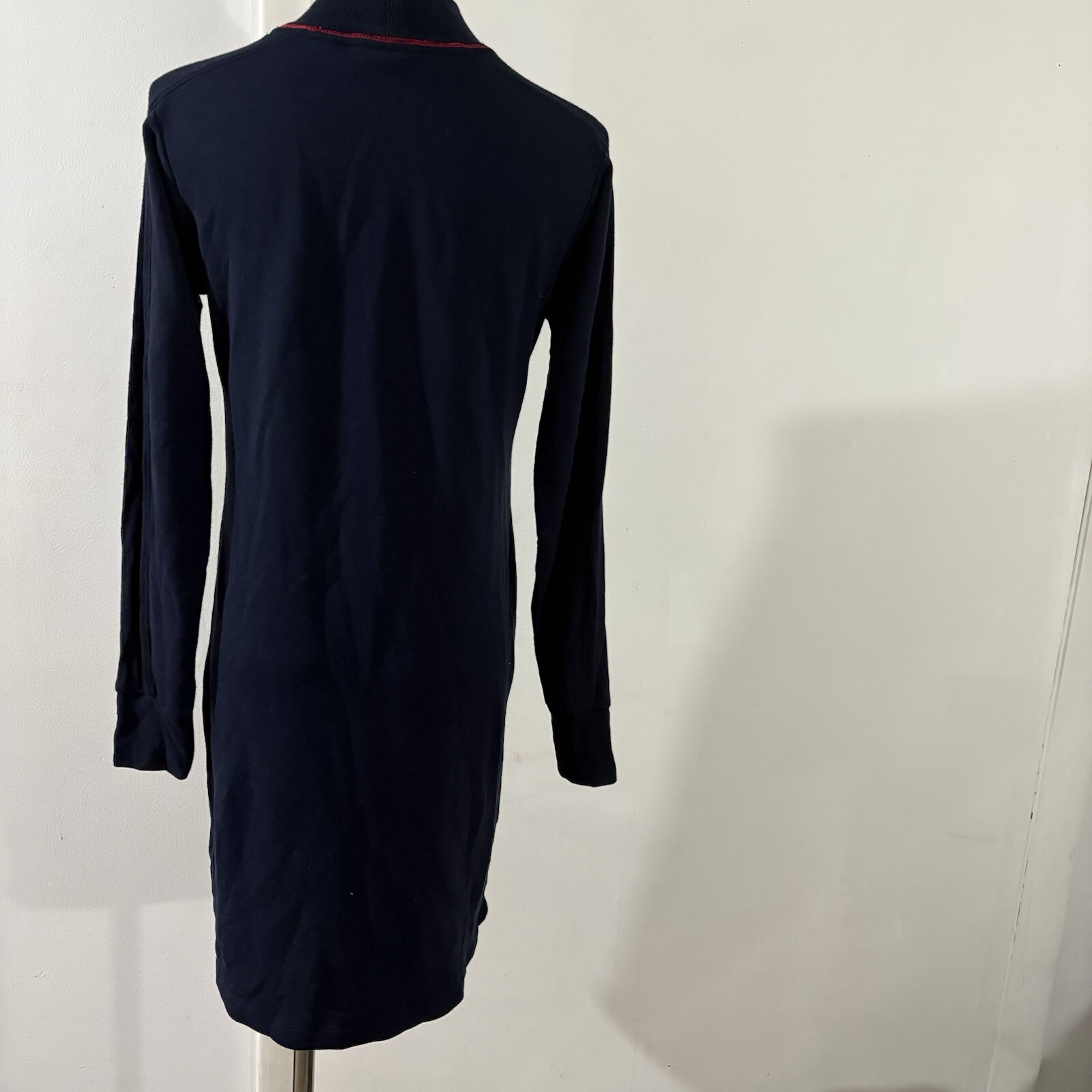 Tommy Hilfiger Women’s Mock Turtle Neck Dress Dark Blue Navy Size XS Ultra Soft