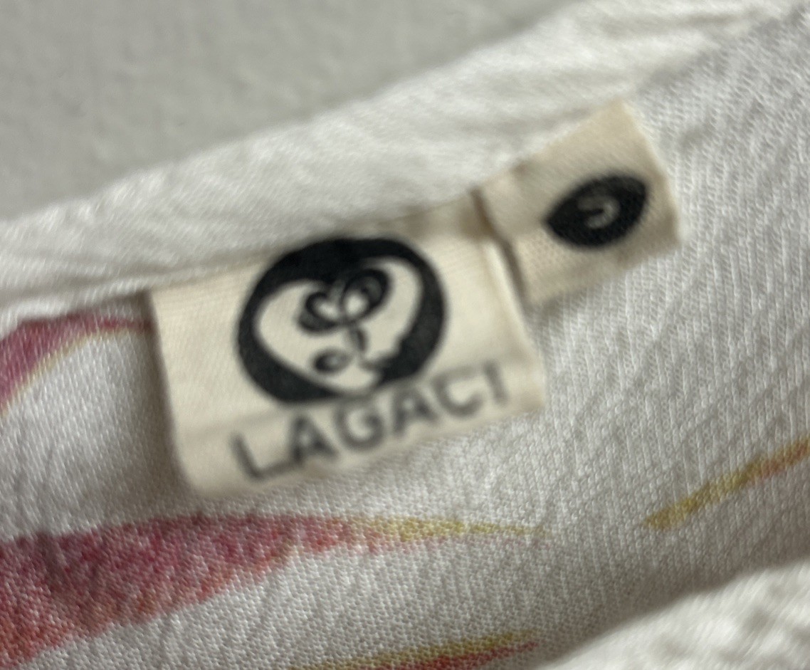 Lagaci Tropical Palms Mini Cover-up White Multicolor S Strappy V-Neck Pockets