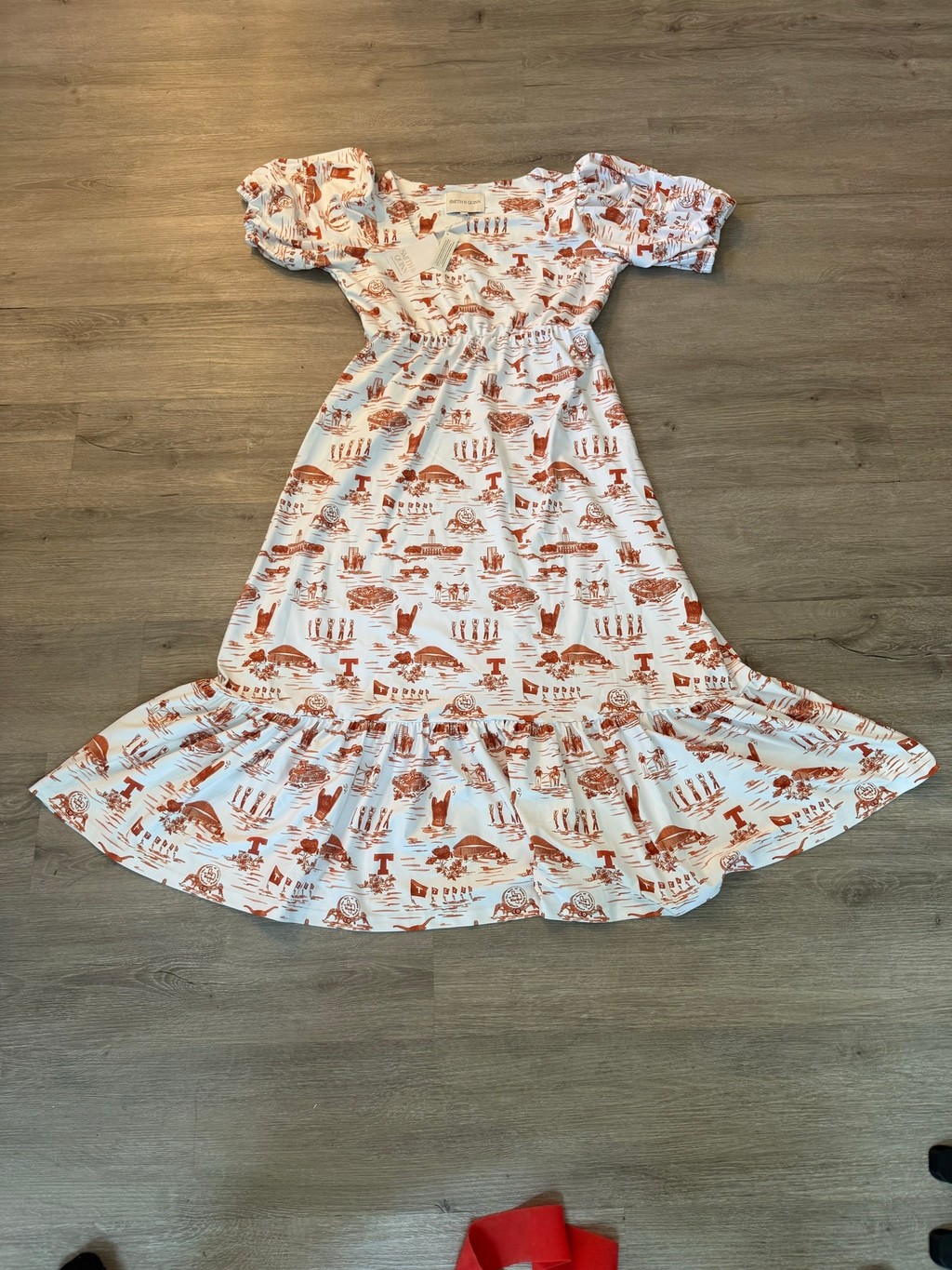 Women’s Smith & Quinn Texas Longhorns Midi Dress XL White Orange