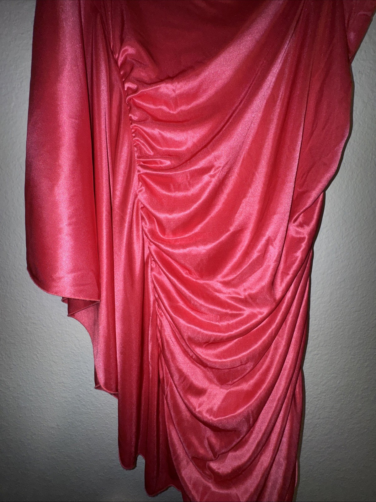 Ruby Roxs One Shoulder Pink Cocktail Dress Size Large Party Rhinestones Sexy