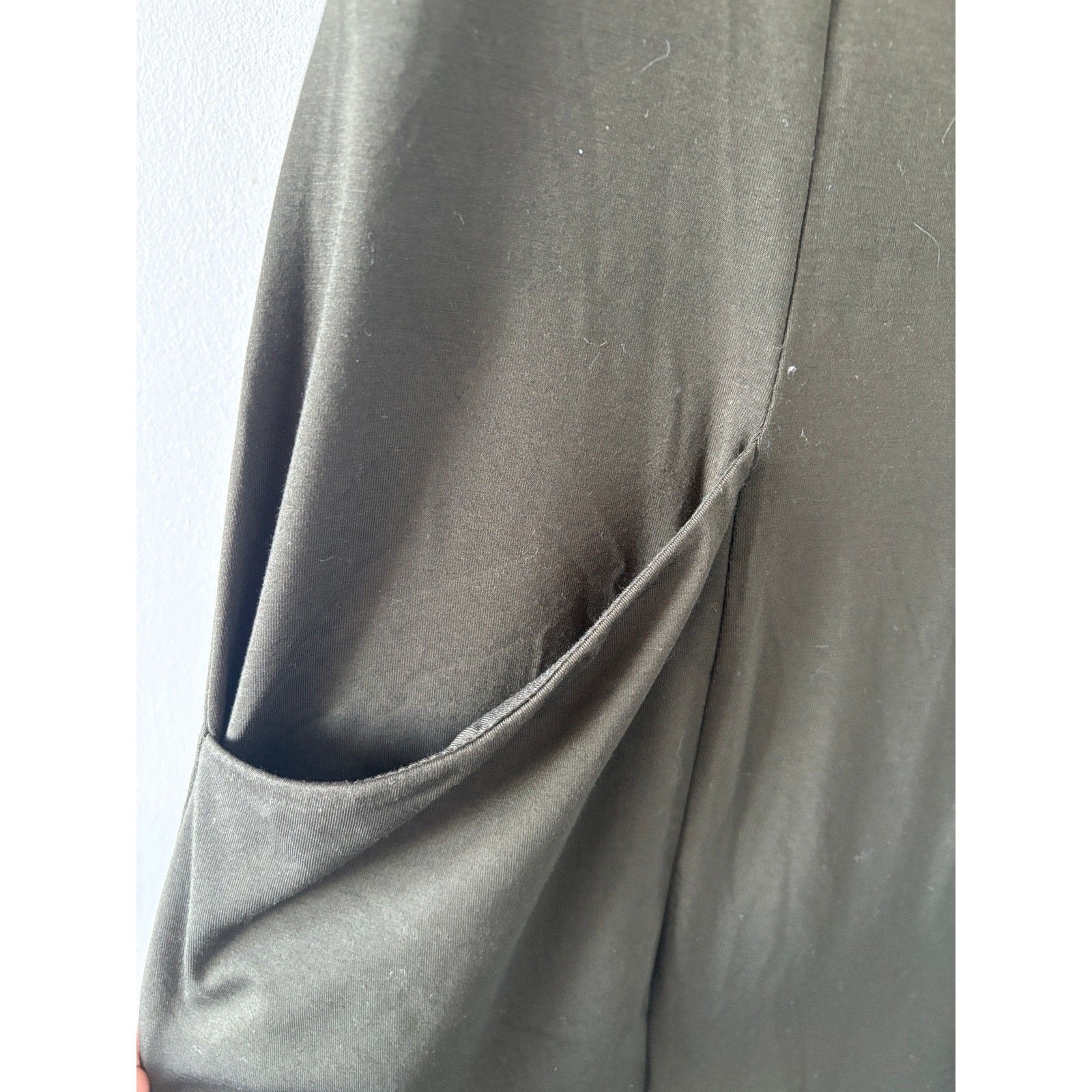 Miik Canada Bamboo Oversized Midi Dress Sz L Boho Lagenlook Minimalist Scandi