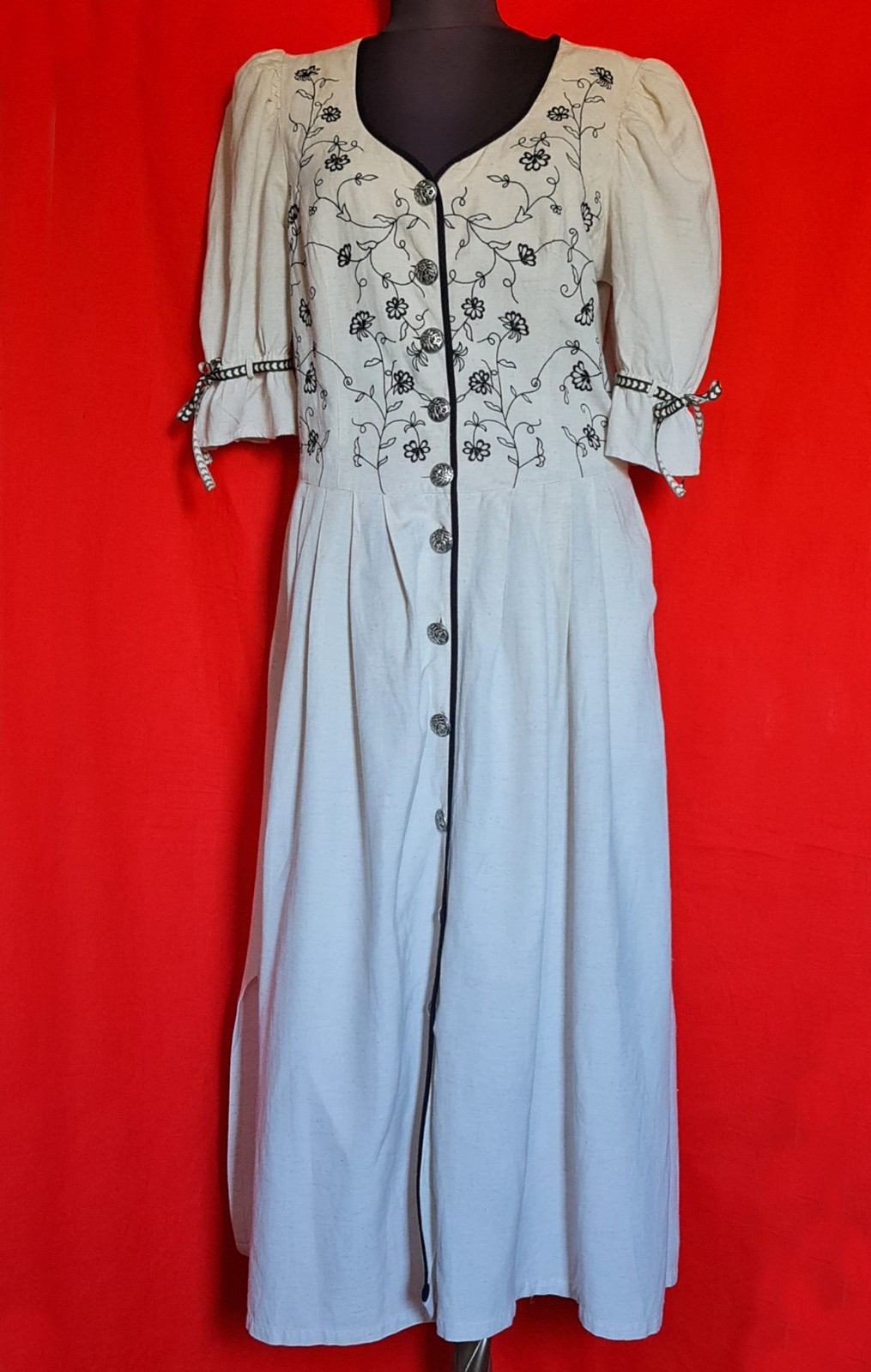 DRESS VINTAGE AUTHENTIC MIRA TRACHTEN OKTOBERFEST DIRNDL WOMENS US 12 EU 40