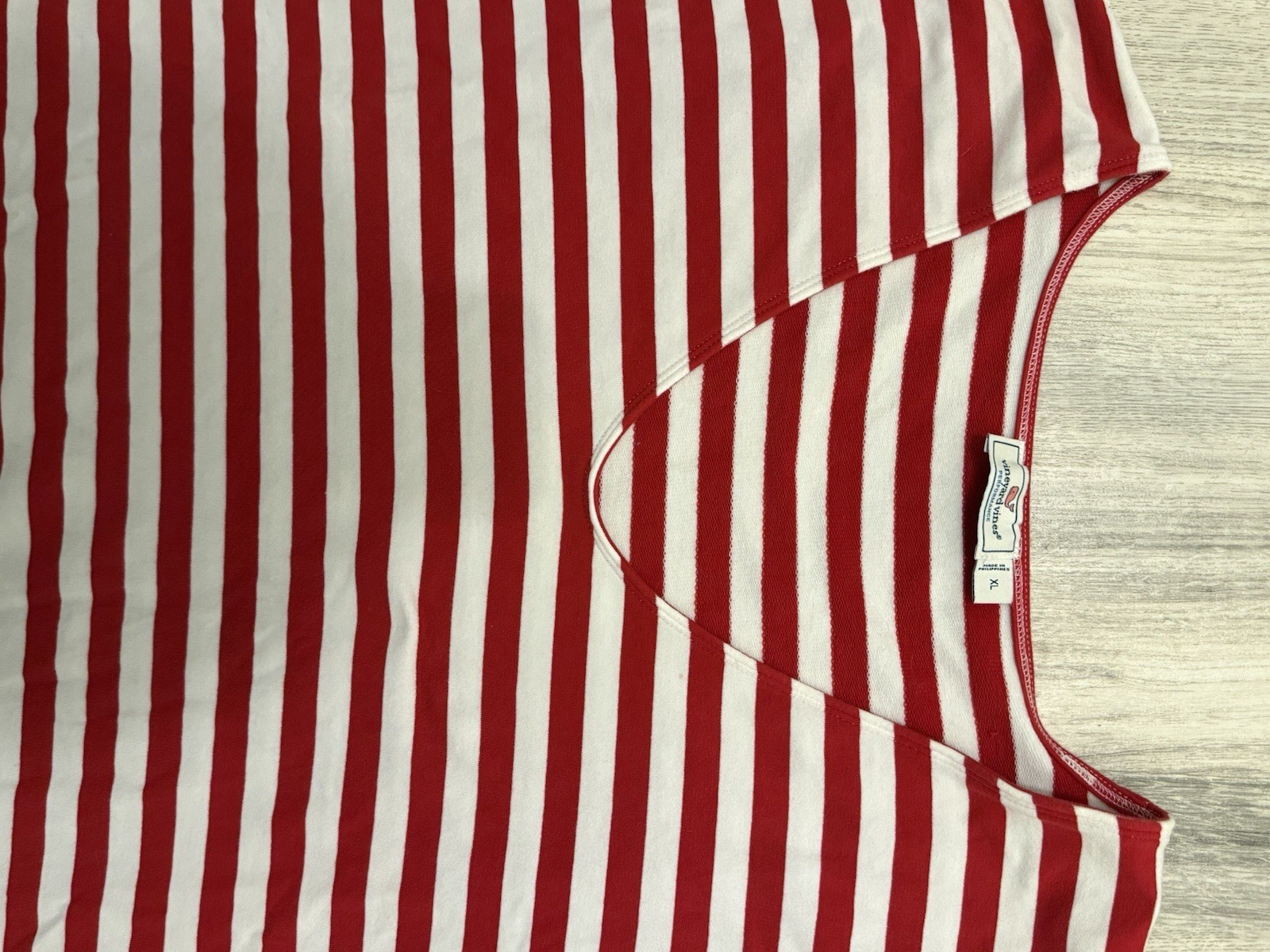 Vineyard Vines Performance UPF 50 Americana Striped Dress Lighthouse Women’s XL