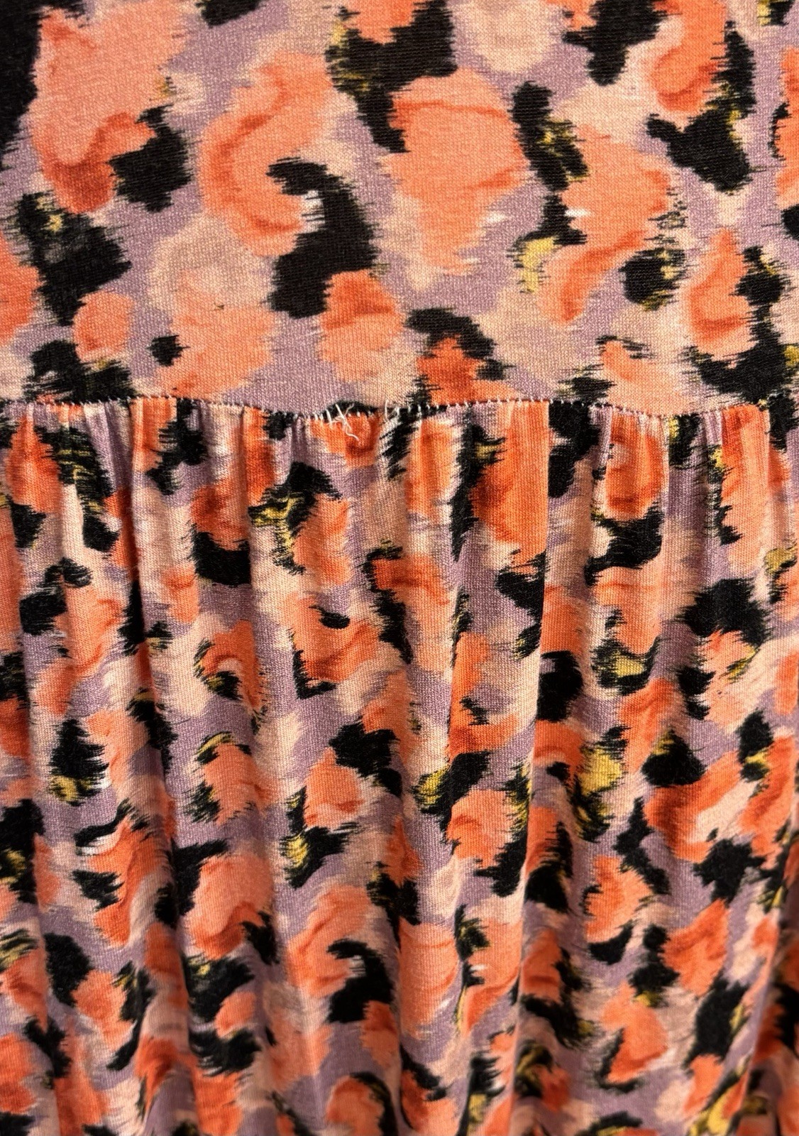 SAINT + SOFIA Greenwich Maxi Dress US 4 Confetti Petal Print Tiered Boho Capsule