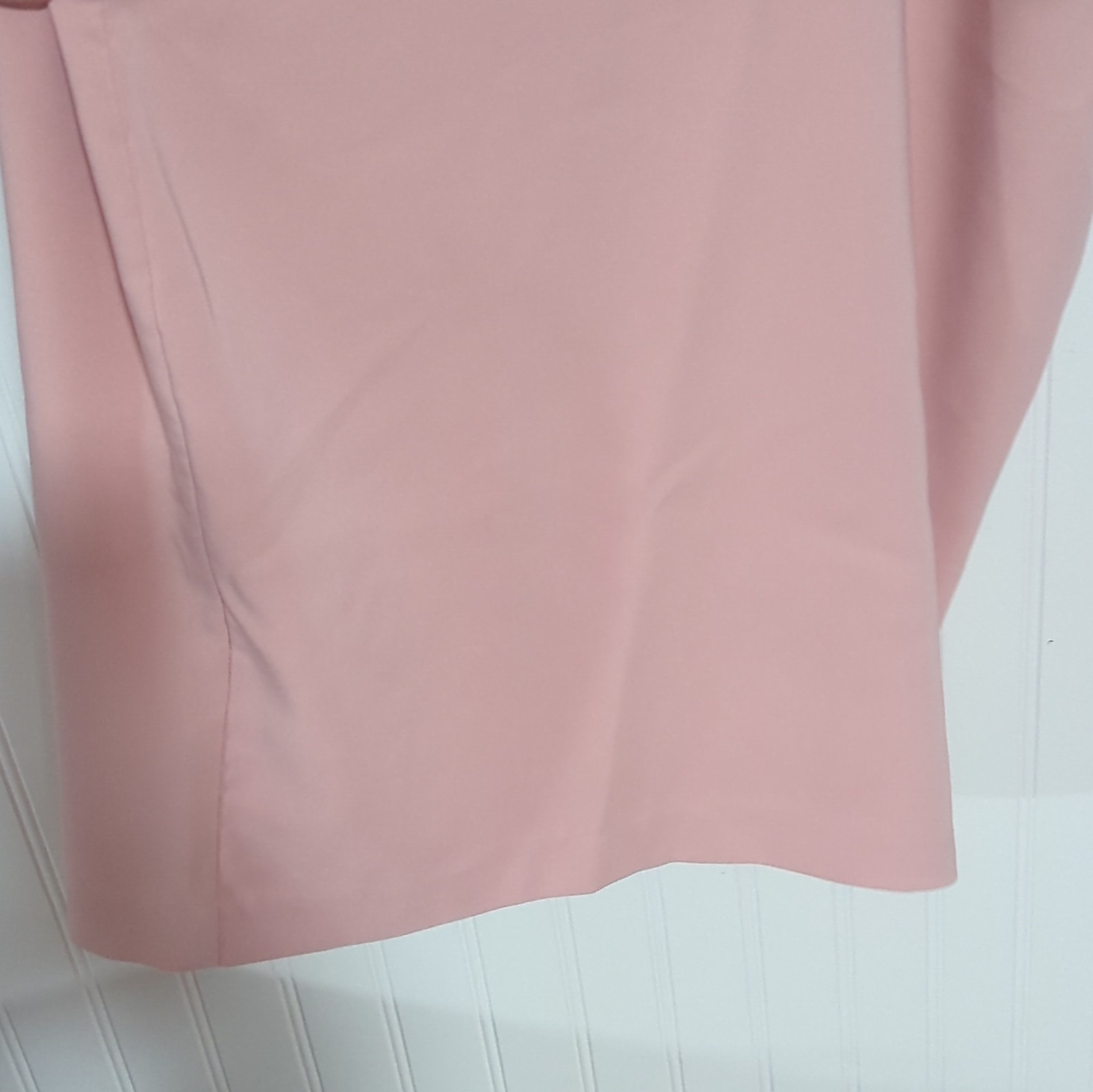 Just Taylor Women’s Size 6 Pink Solid Halter Sheath Dress Keyhole Back Zip Knee