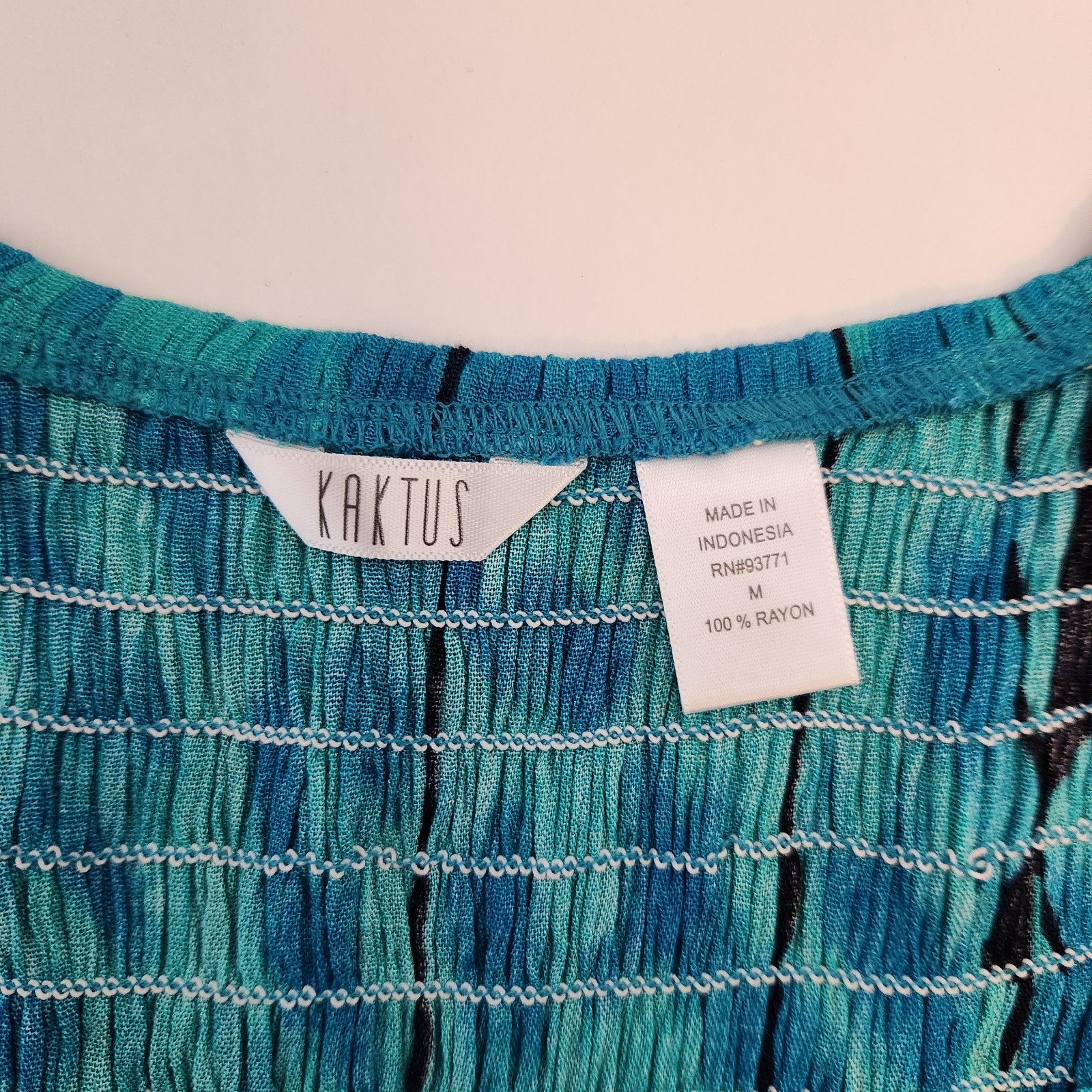 Kaktus Dress Womens Medium Blue Fish Print Sleeveless Summer Maxi Beach Resort