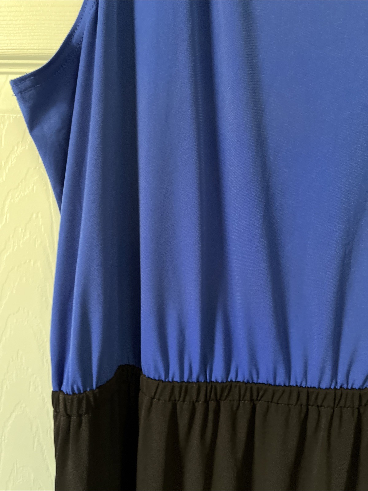 Avenue Studio Women’s Career Sleeveless Dress Sz. 18-20 Blue/Black Knee Length