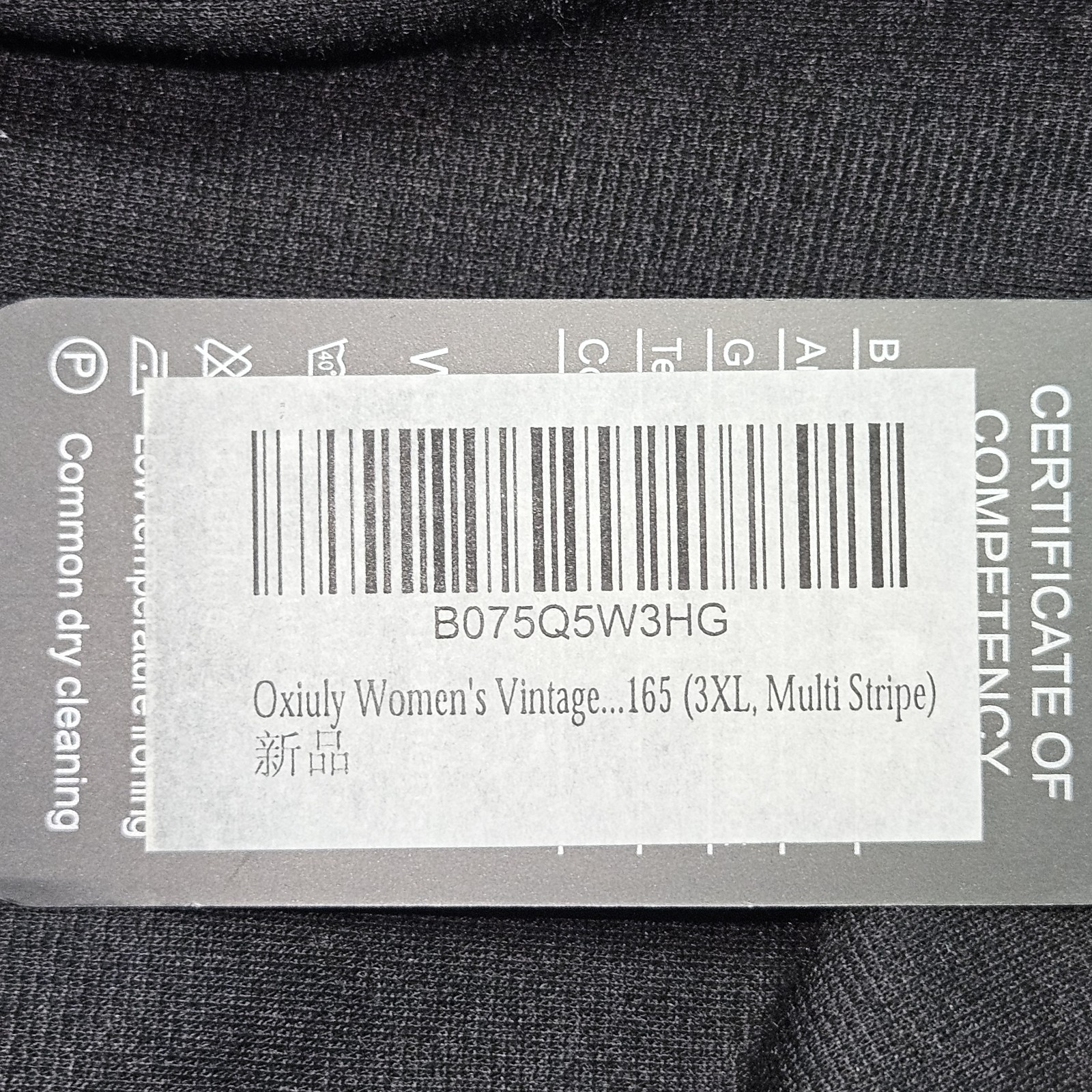 Oxiuly 3X NWT Colorblock Retro Dress Black Abstract Fit Flare Plus