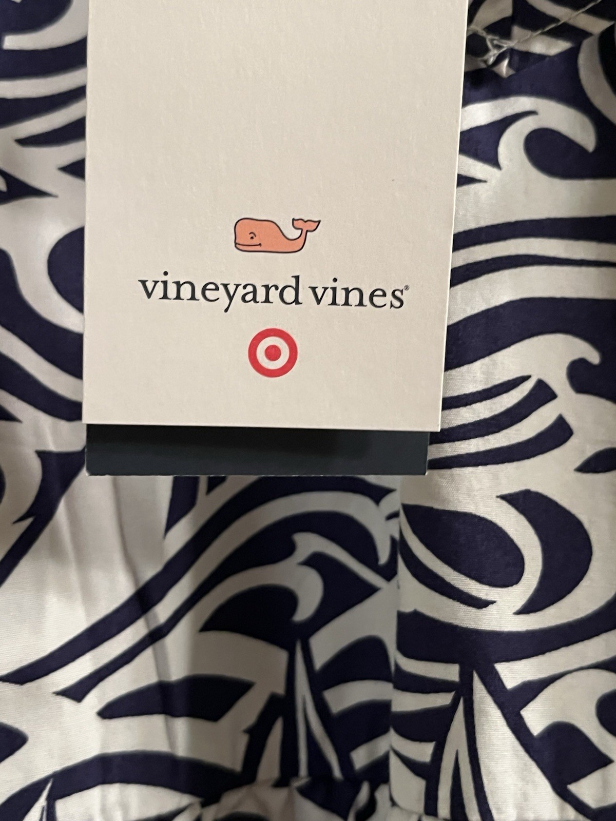 Vineyard Vines for Target Rough Seas Blue and White Midi Dress Size L