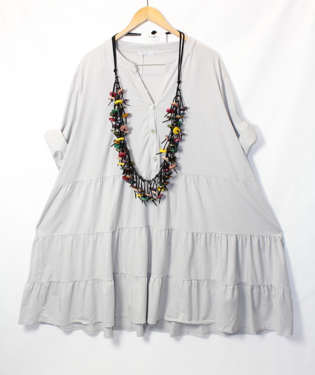 Moonshine Dress Size 50 52 54 Lagenlook A Line Size 3 Grey