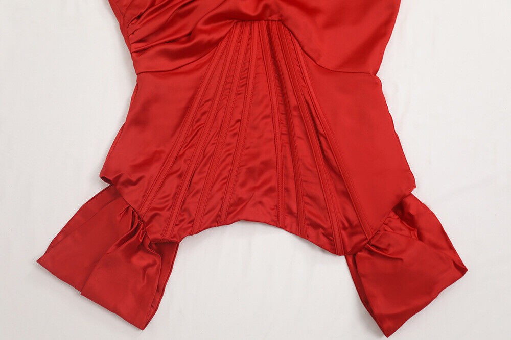 Sexy one shoulder slit irregular temperament spicy girl solid color dress