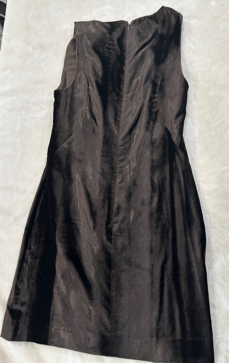 Vintage Versace Jeans Couture Dark Chocolate Brown Velor Dress