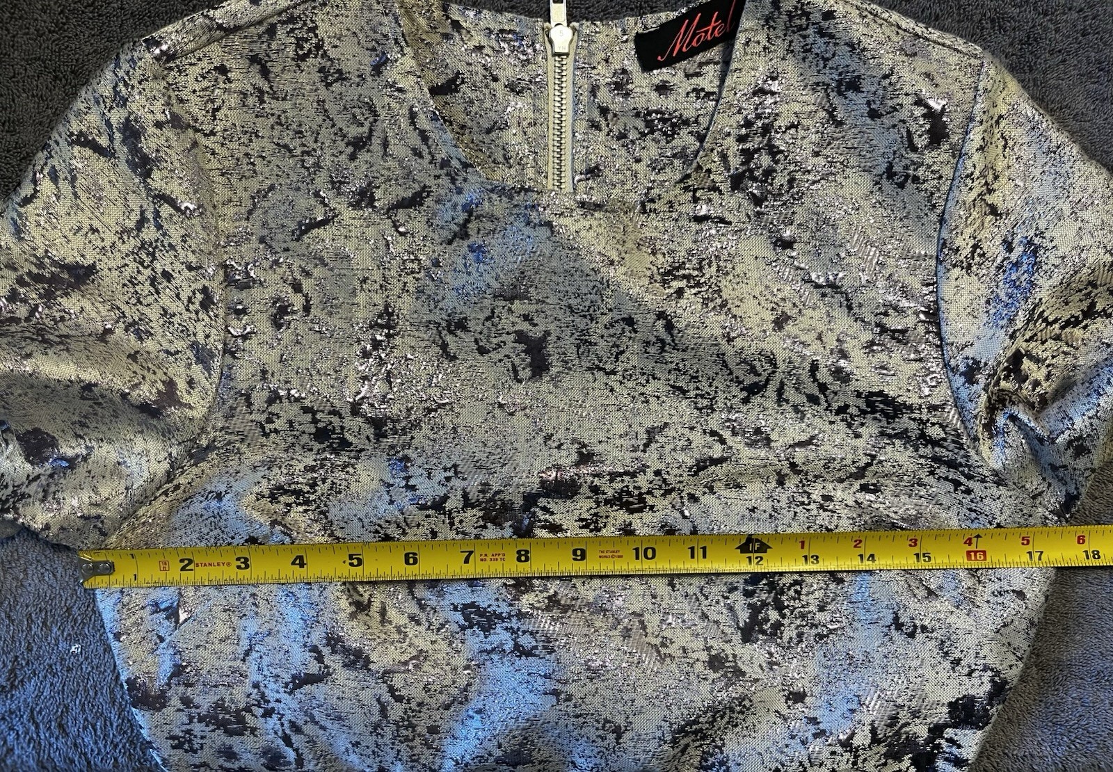 Motel Rocks Cheeky Lilac Haze Silver and Purple Mini Dress Size M
