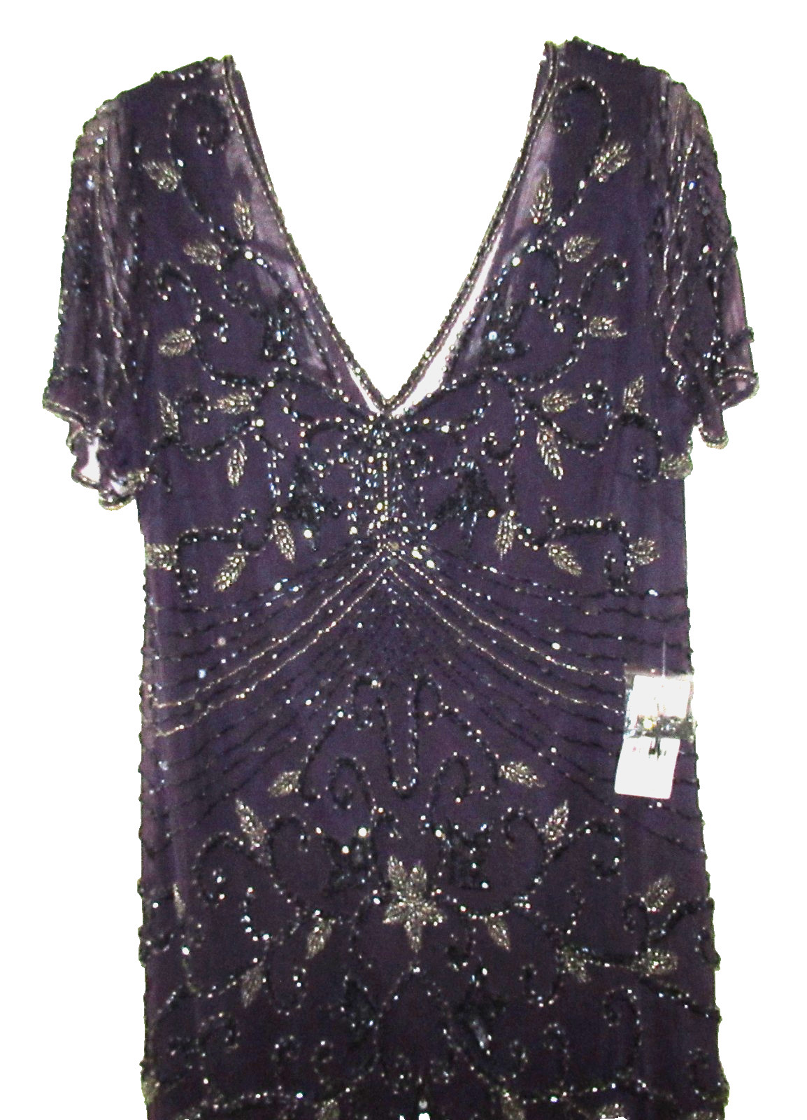 NWT ($268): MOB PISARRO NIGHTS Purple Column Dress, 16W – Lovely for MOB