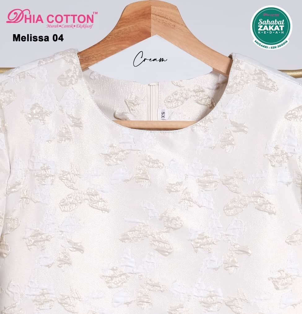 Baju Kurung Cutting Riau Soft Brocade XS-4XL corak timbul inclu. shipping fee